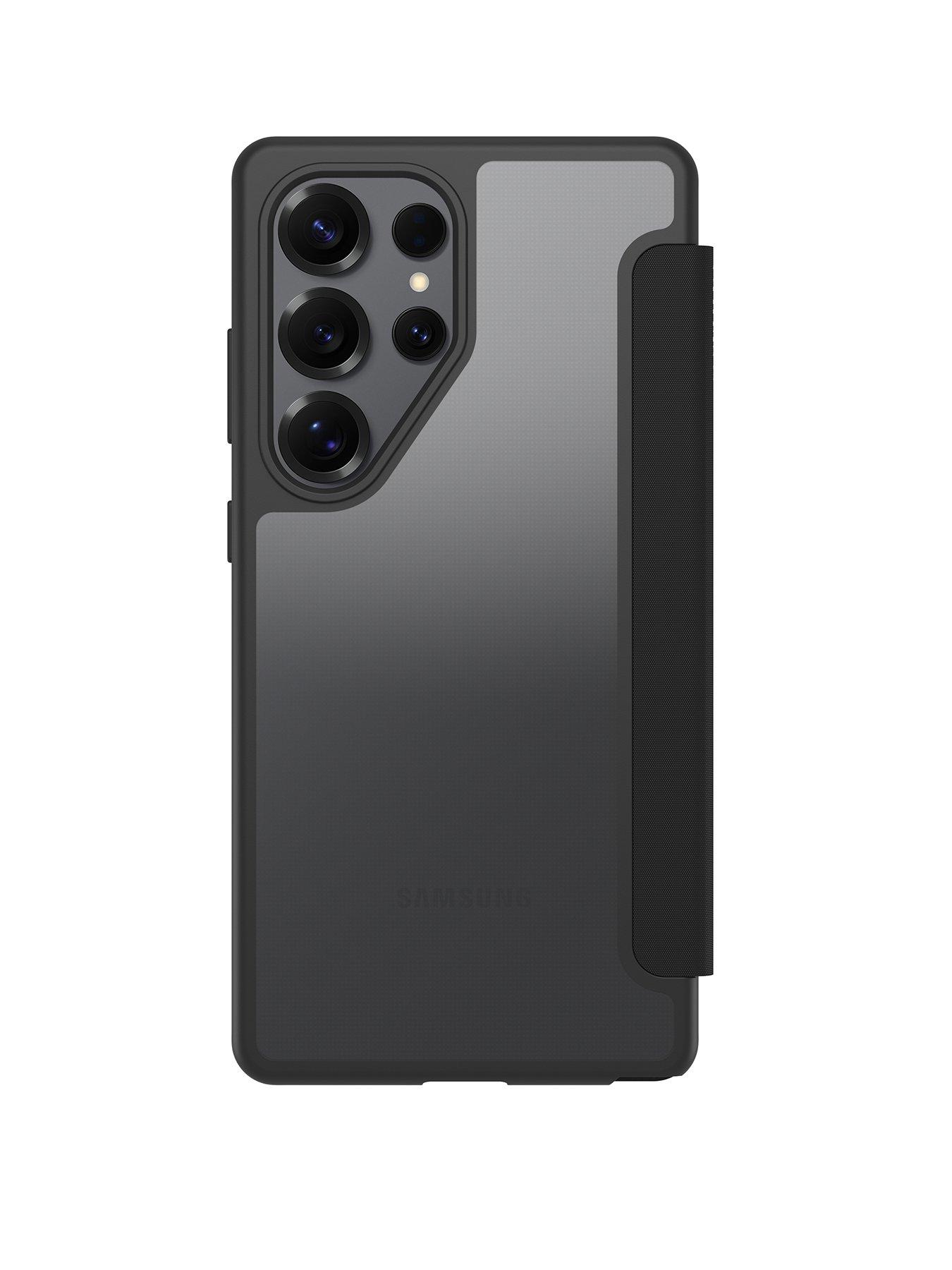 Image 1 of 6 of Otterbox OtterBox React Folio Samsung Galaxy S25 Ultra case Black Crystal - clear/black
