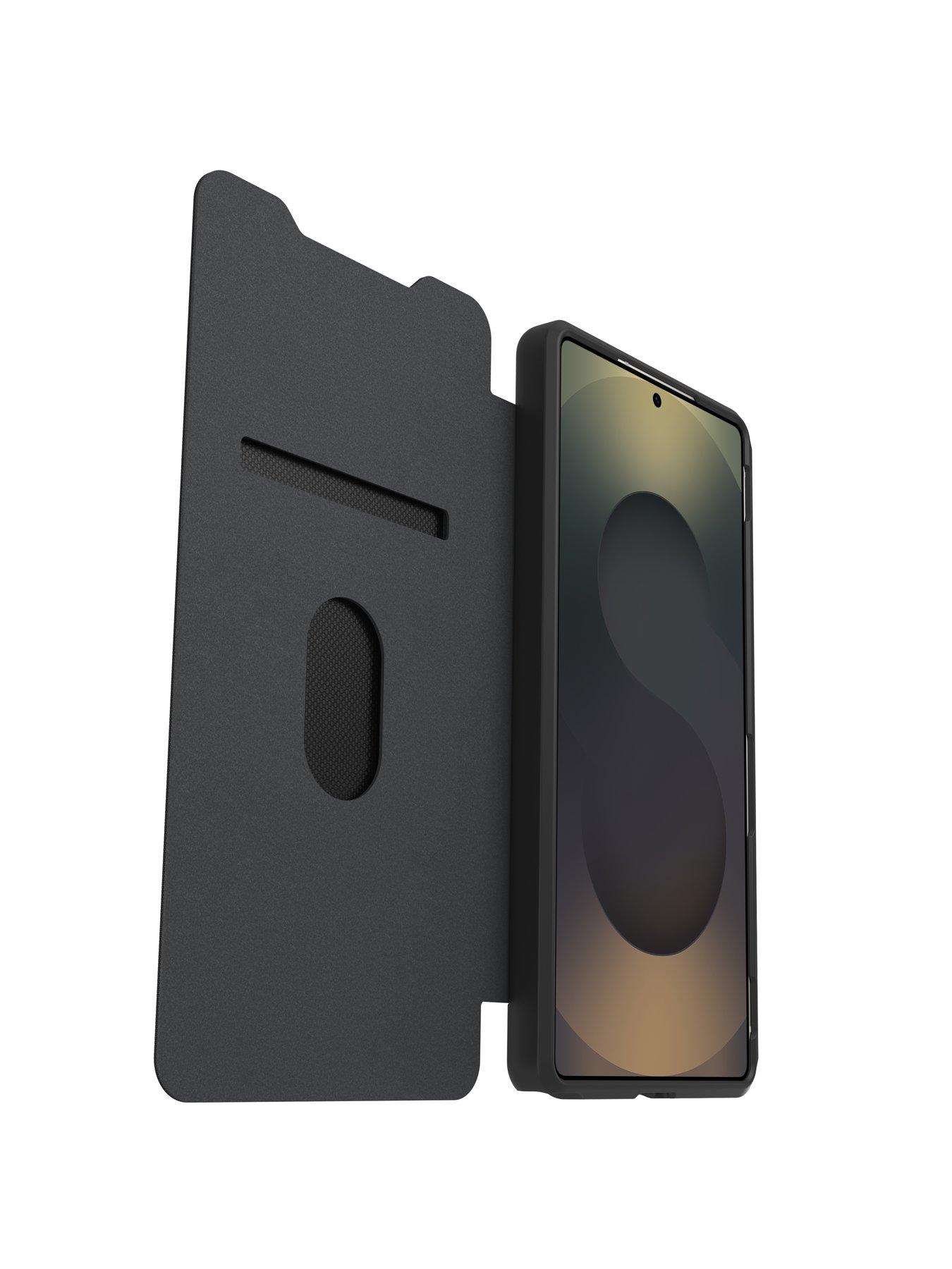 Image 4 of 6 of Otterbox OtterBox React Folio Samsung Galaxy S25 Ultra case Black Crystal - clear/black