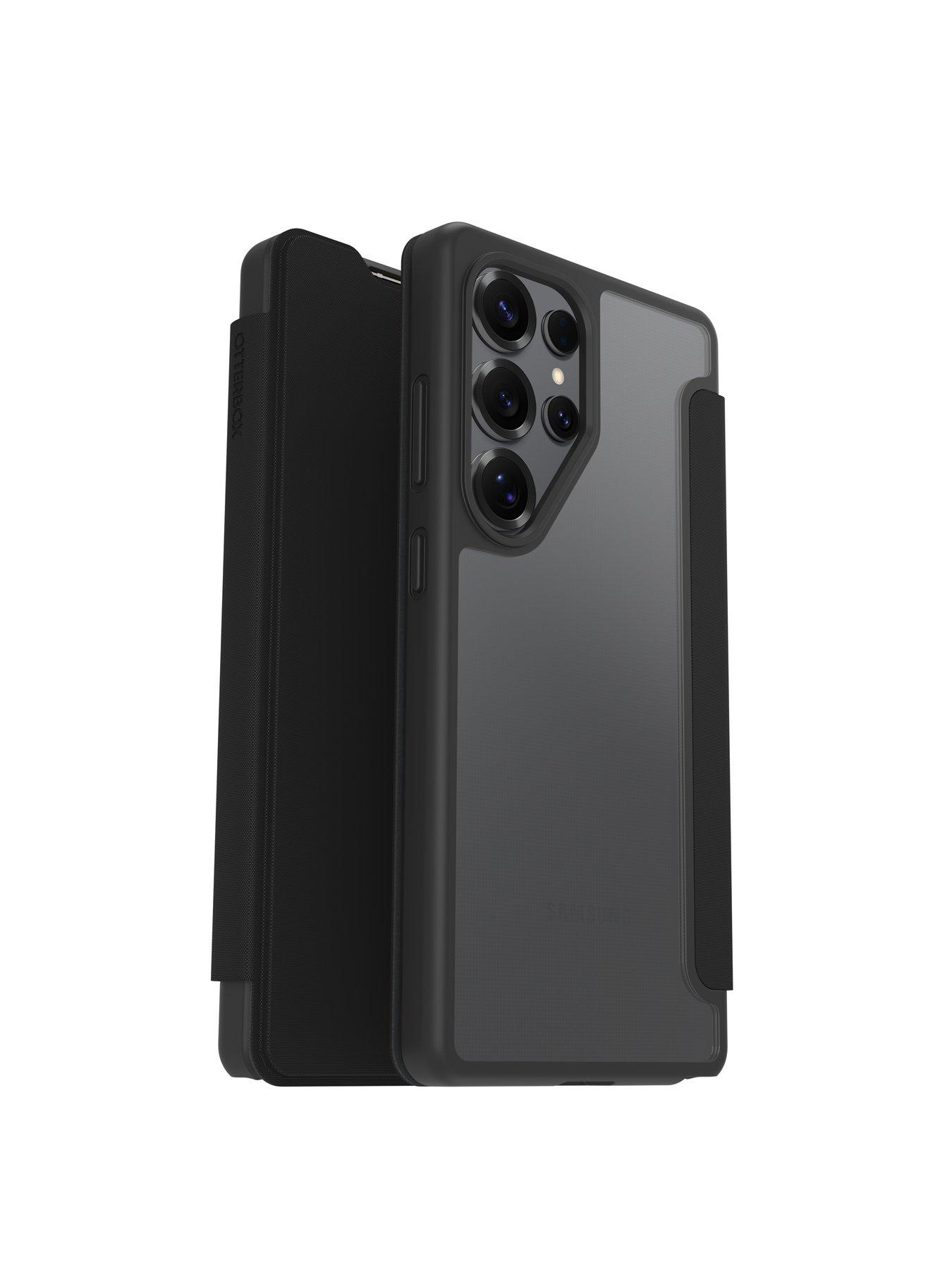 Image 5 of 6 of Otterbox OtterBox React Folio Samsung Galaxy S25 Ultra case Black Crystal - clear/black