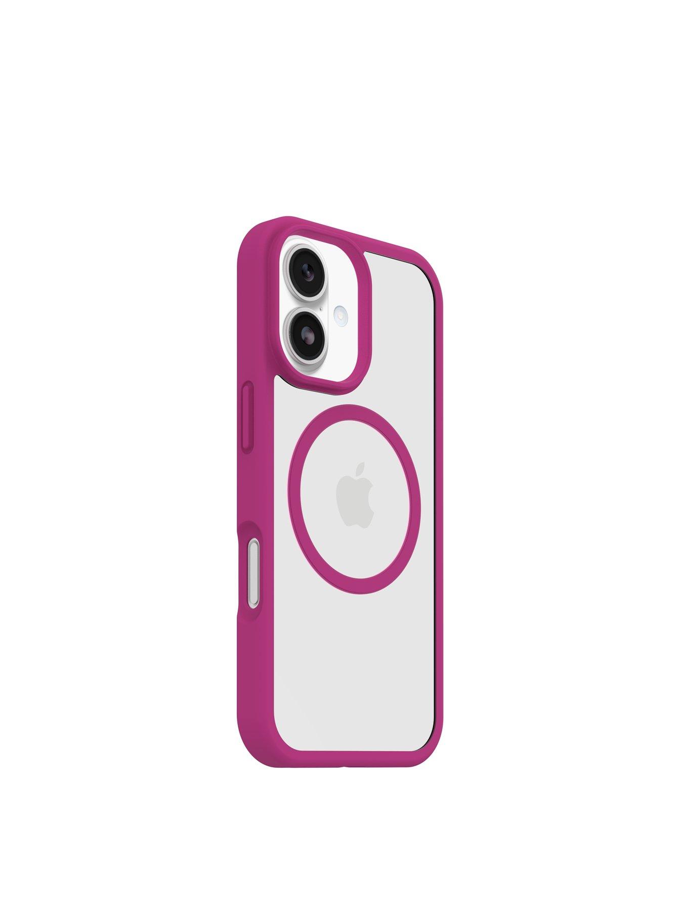 Image 2 of 5 of Otterbox React MagSafe Apple iPhone 17 case Rose Crystal - clear/pink