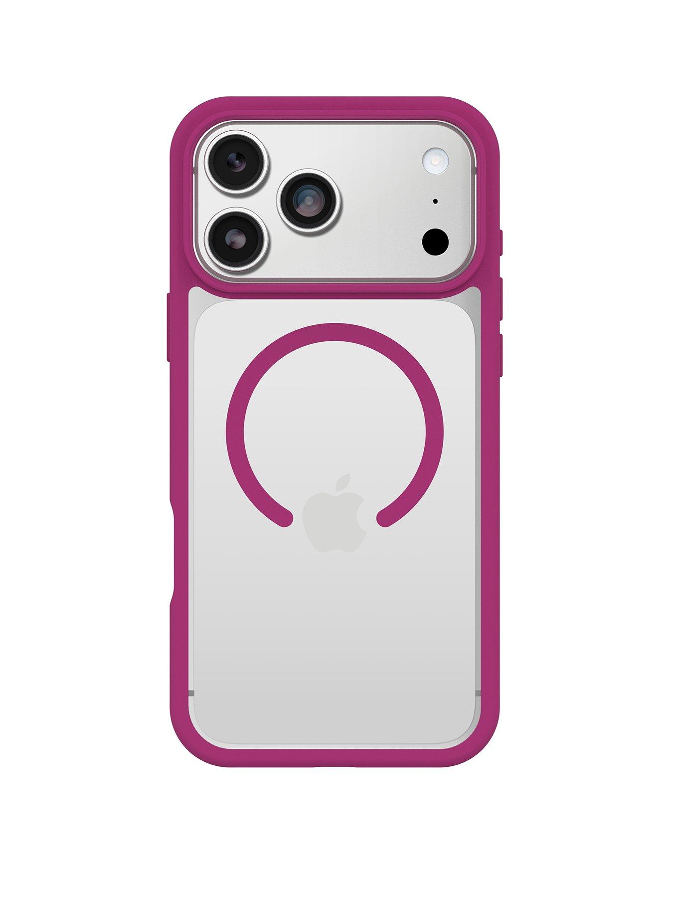 Image 1 of 5 of Otterbox React MagSafe Apple iPhone 17 Pro Max case Rose Crystal - clear/pink