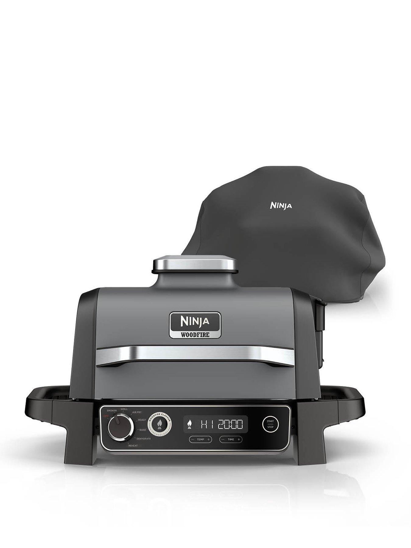 NINJA Ninja Woodfire Electric BBQ Grill  &  Smoker with Cover OG703UK