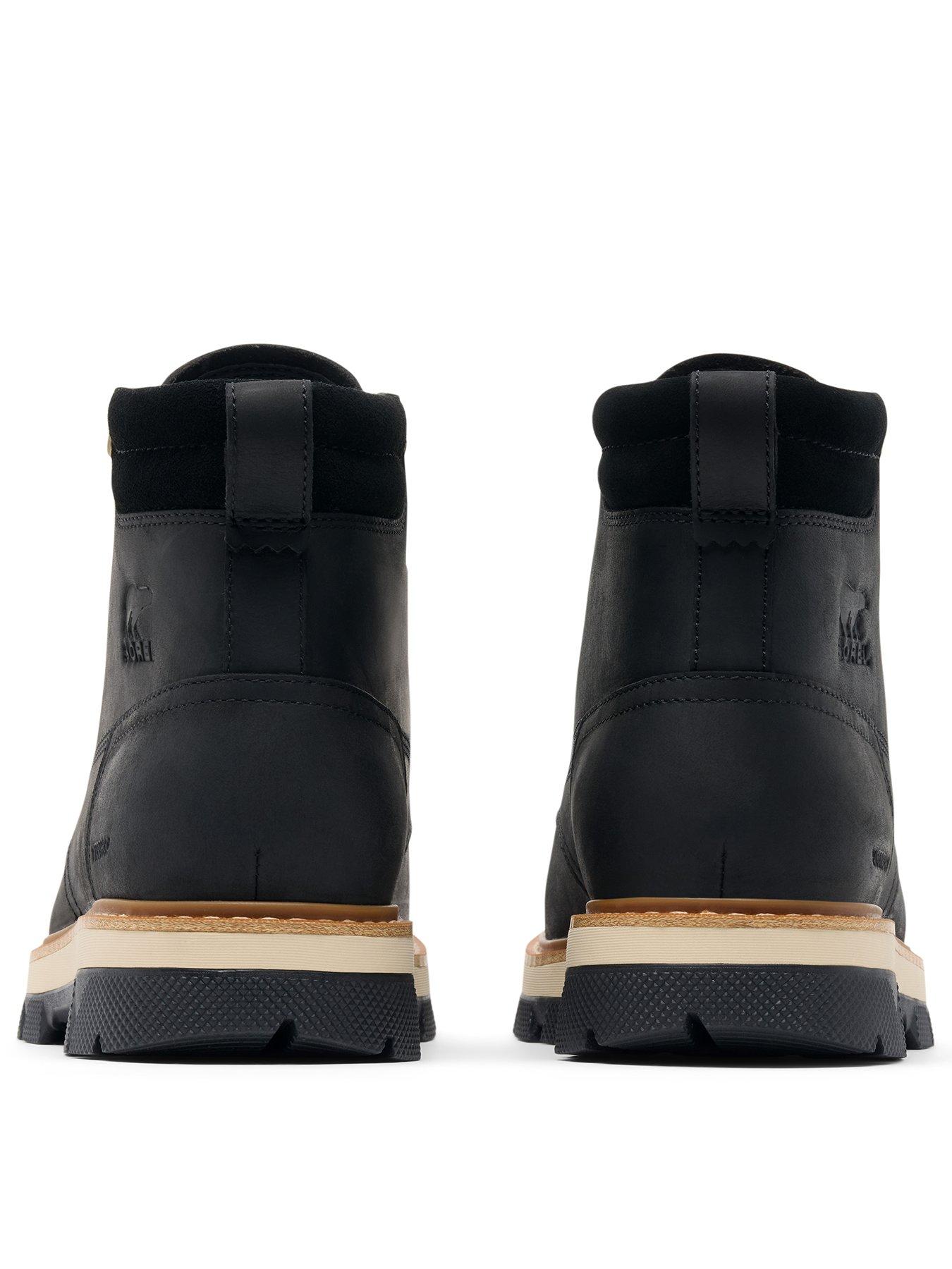 Image 3 of 6 of SOREL Mens Lark-47 Moc Toe Waterproof Boots - Black