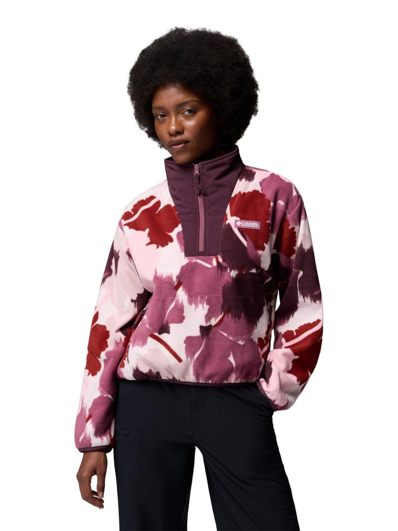 Image 1 of 5 of Columbia Ladies Sequoia Grove Ii Printed Half Zip Fleece - Antique Mauve