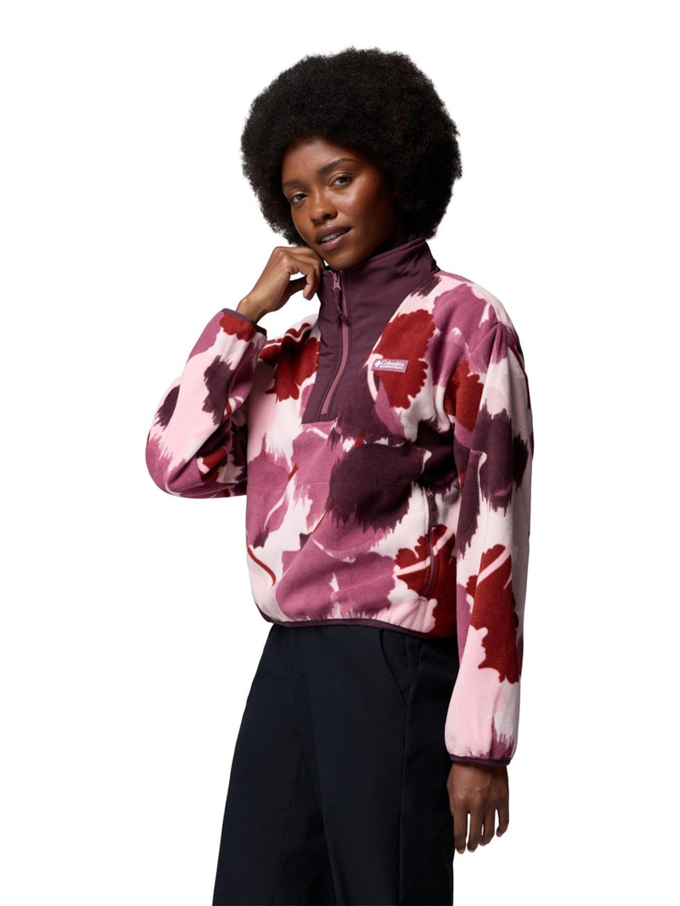 Image 4 of 5 of Columbia Ladies Sequoia Grove Ii Printed Half Zip Fleece - Antique Mauve