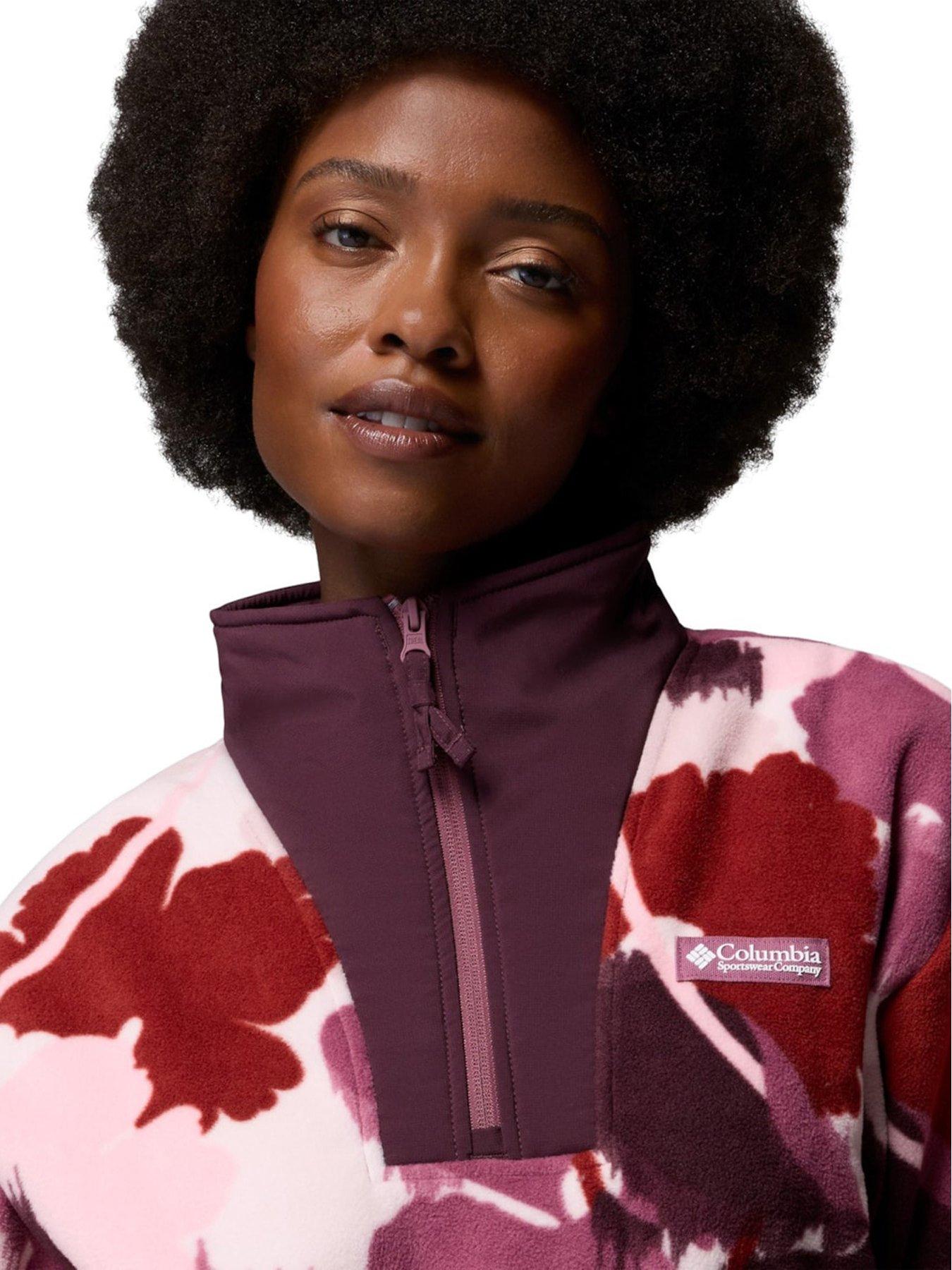 Image 5 of 5 of Columbia Ladies Sequoia Grove Ii Printed Half Zip Fleece - Antique Mauve