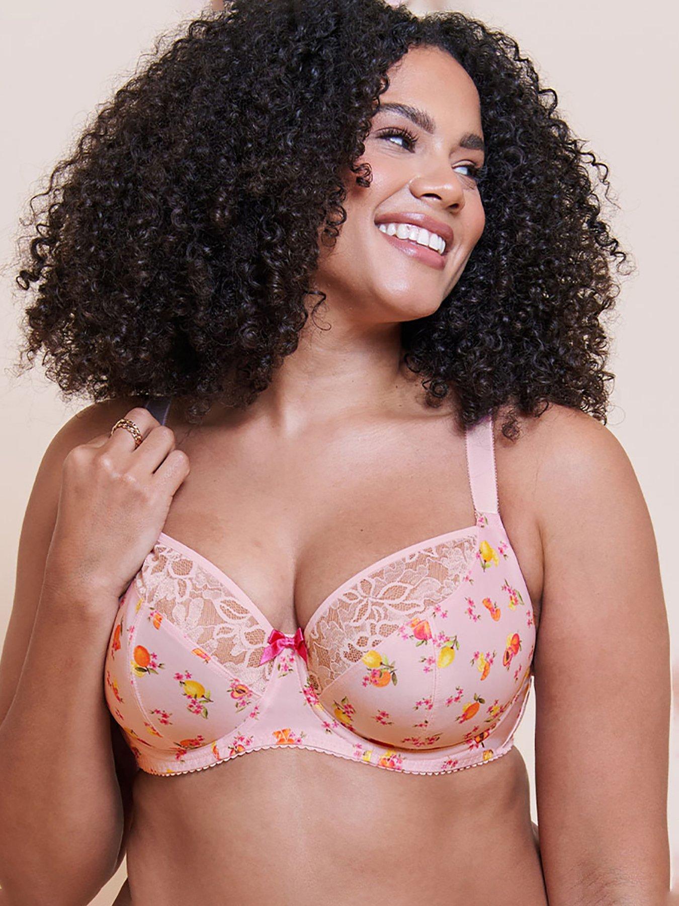 Curvy Kate Spellbound Printed Balcony Bra - Blush Floral Print