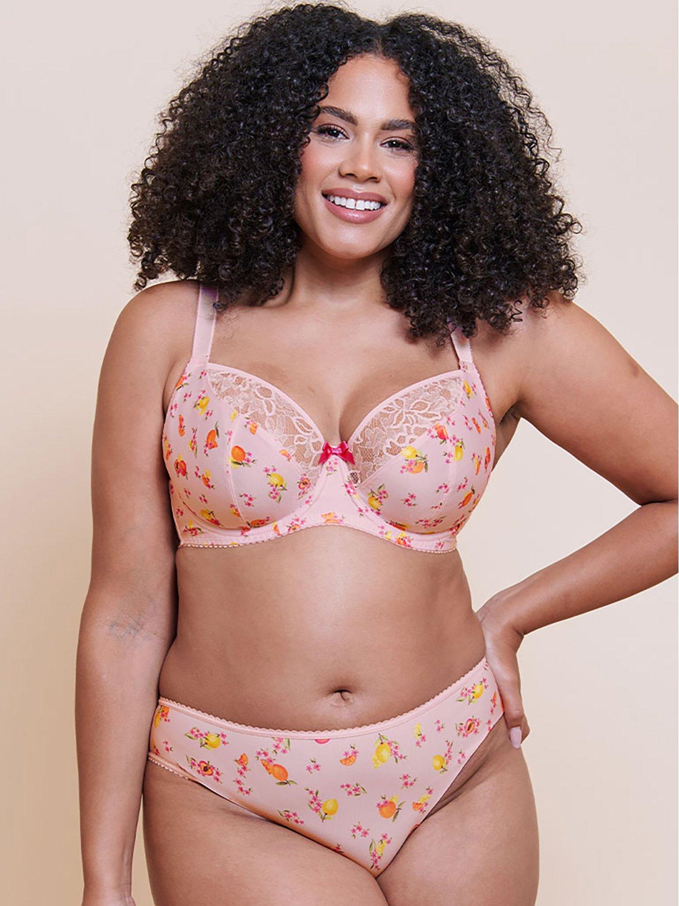 Image 3 of 6 of Curvy Kate Spellbound Printed Balcony Bra - Blush Floral Print