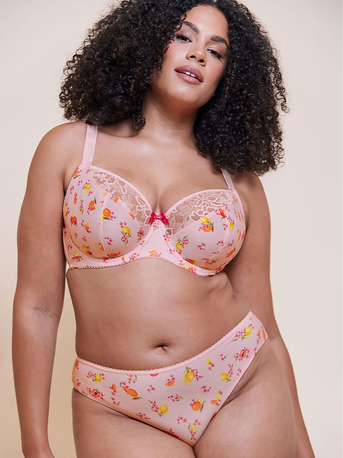 Image 4 of 6 of Curvy Kate Spellbound Printed Balcony Bra - Blush Floral Print
