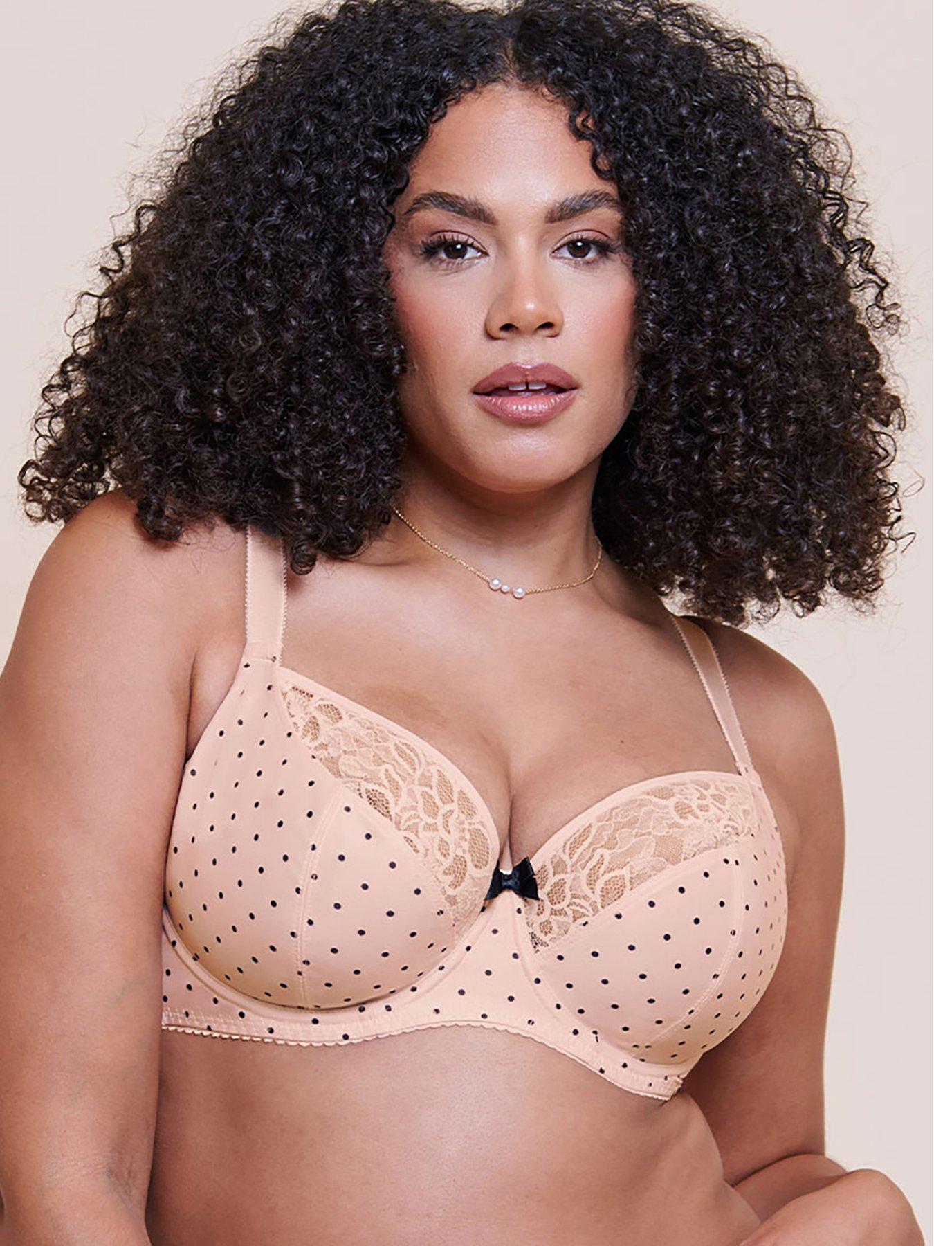 Curvy Kate Curvy Kate Spellbound Printed Balcony Bra - Cream Polka Dot Print