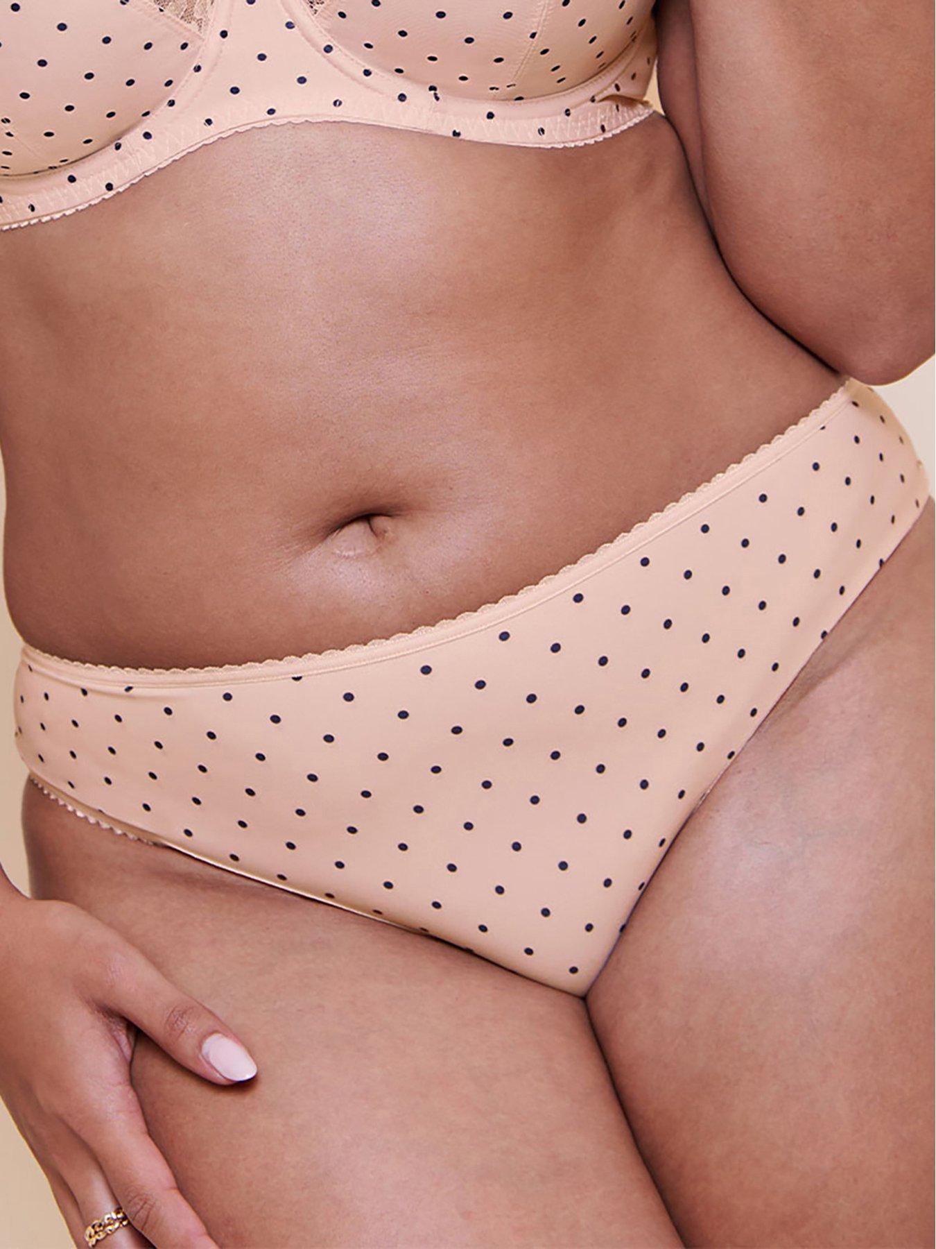 Curvy Kate Curvy Kate Spellbound Brazilian Brief - Cream Polka Dot Print