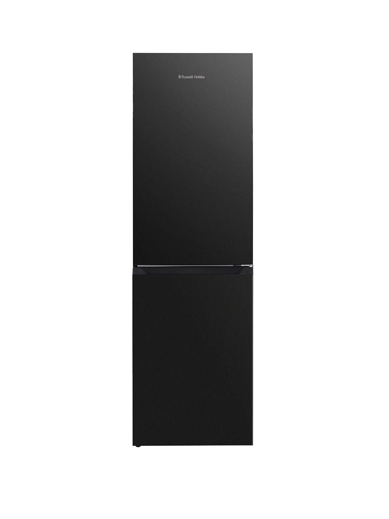 Russell Hobbs RH181TNF552E2DI, 247L Total No Frost 50/50 Fridge Freezer in Black Steel