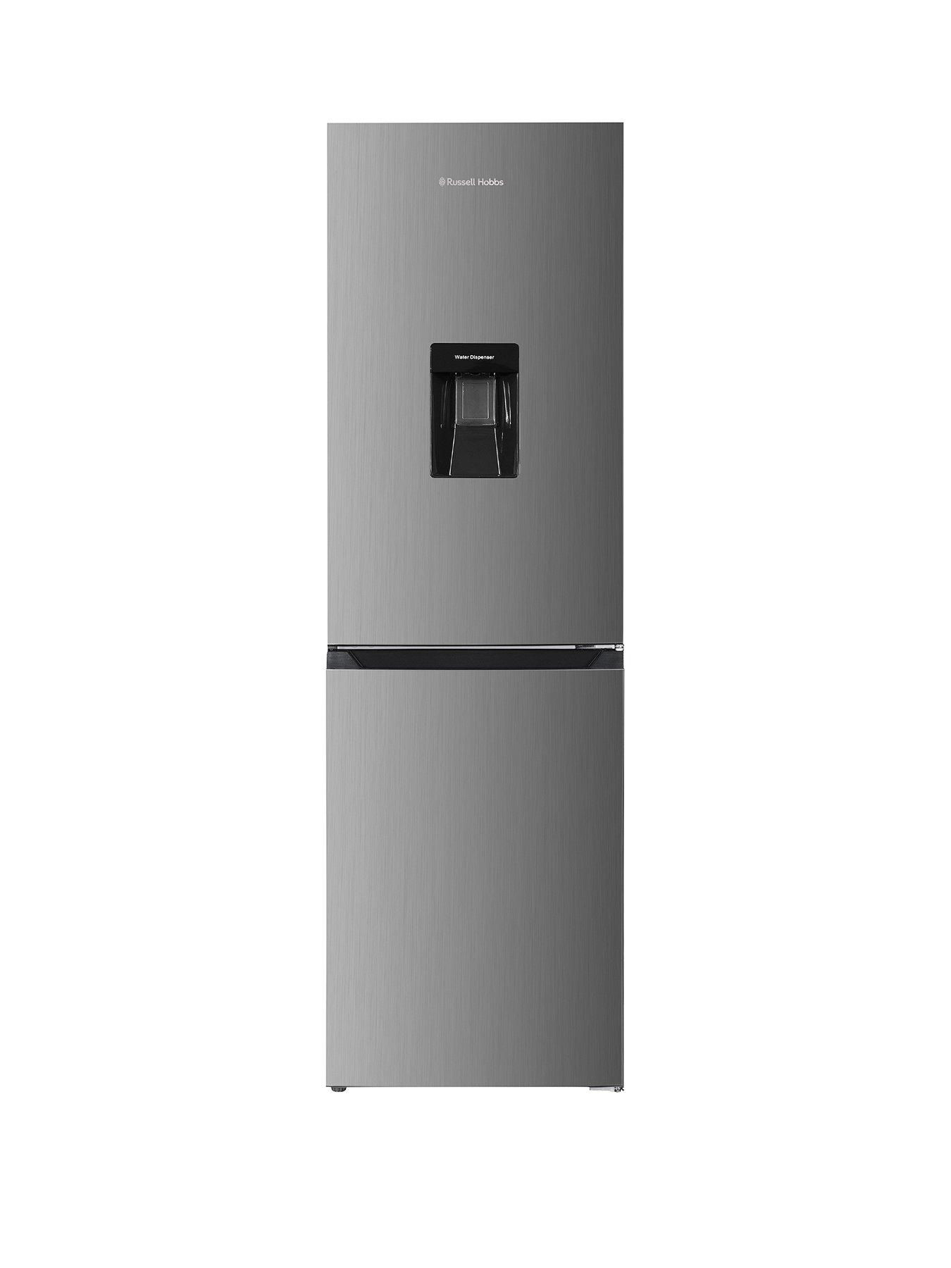 Russell Hobbs RH181TNF552E2SSWD, 245L Total No Frost 50/50 Fridge Freezer with Water Dispenser in Stainless Steel
