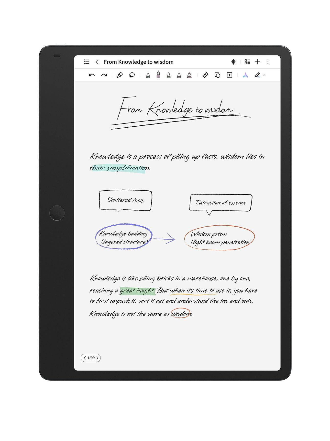 Image 1 of 7 of TCL TCL NOTE A1 NXTPAPER Aerolight Gray