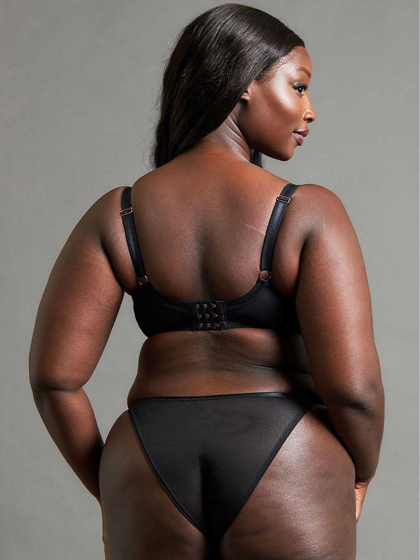 Image 2 of 6 of Curvy Kate Scantilly by Curvy Kate Intoxicated Deep Plunge Bra - Black
