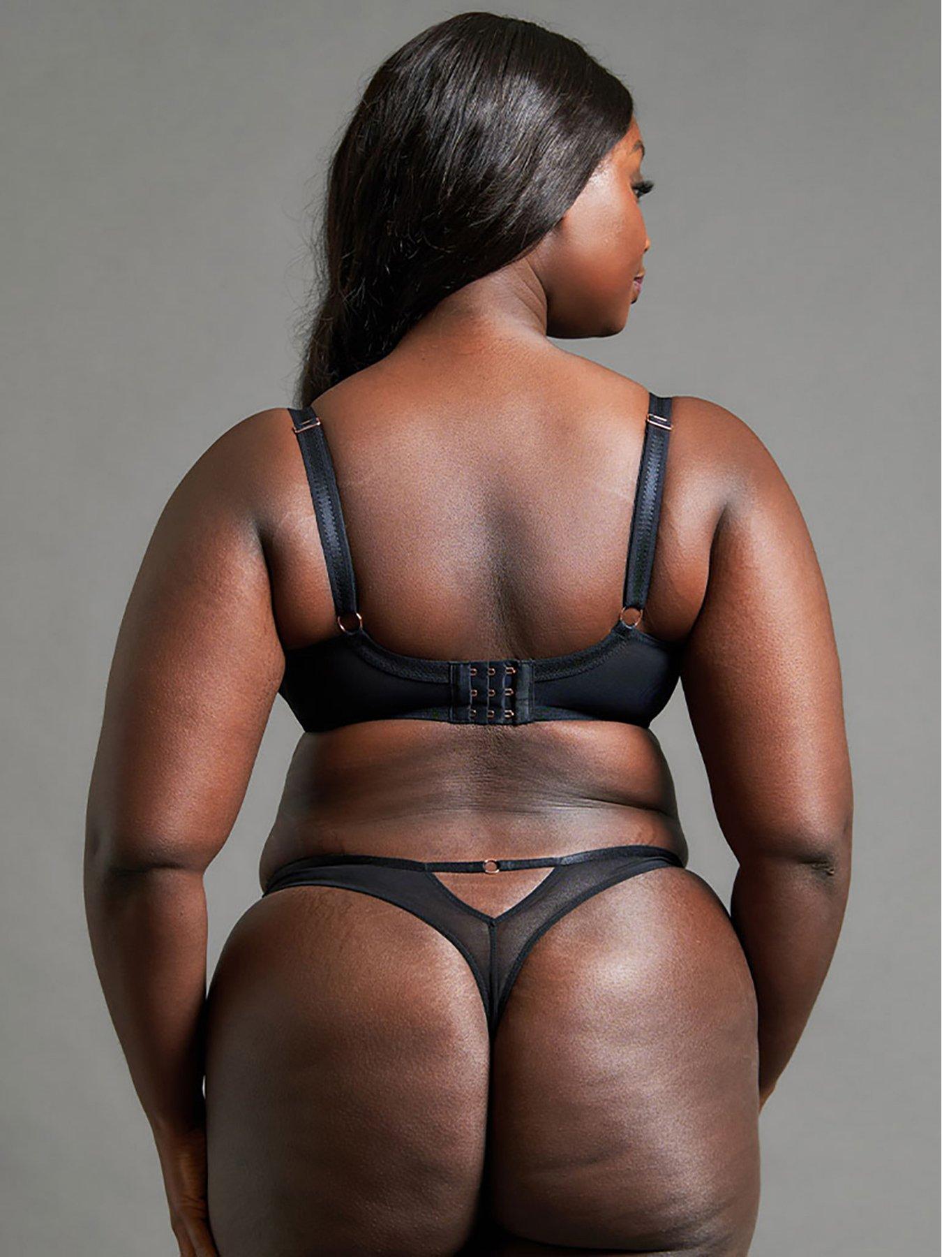 Image 2 of 5 of Curvy Kate Scantilly BY Curvy Kate Friction Balcony Bra (Second Sizes) - Black