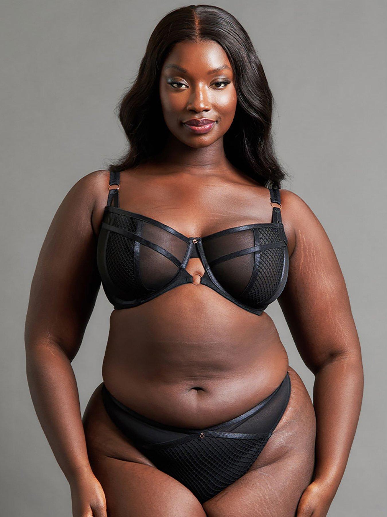 Image 3 of 5 of Curvy Kate Scantilly BY Curvy Kate Friction Balcony Bra (Second Sizes) - Black
