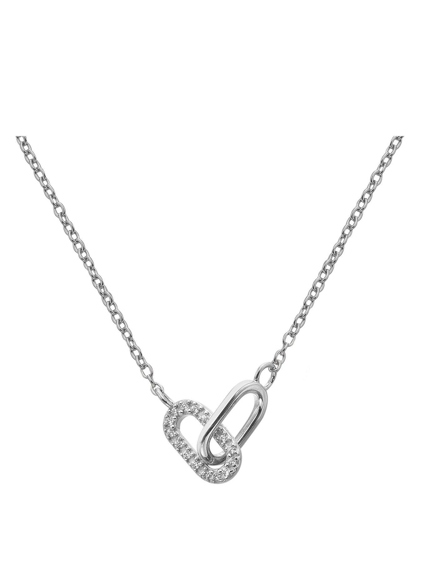 Silver Whisper SWFY Linked Necklace