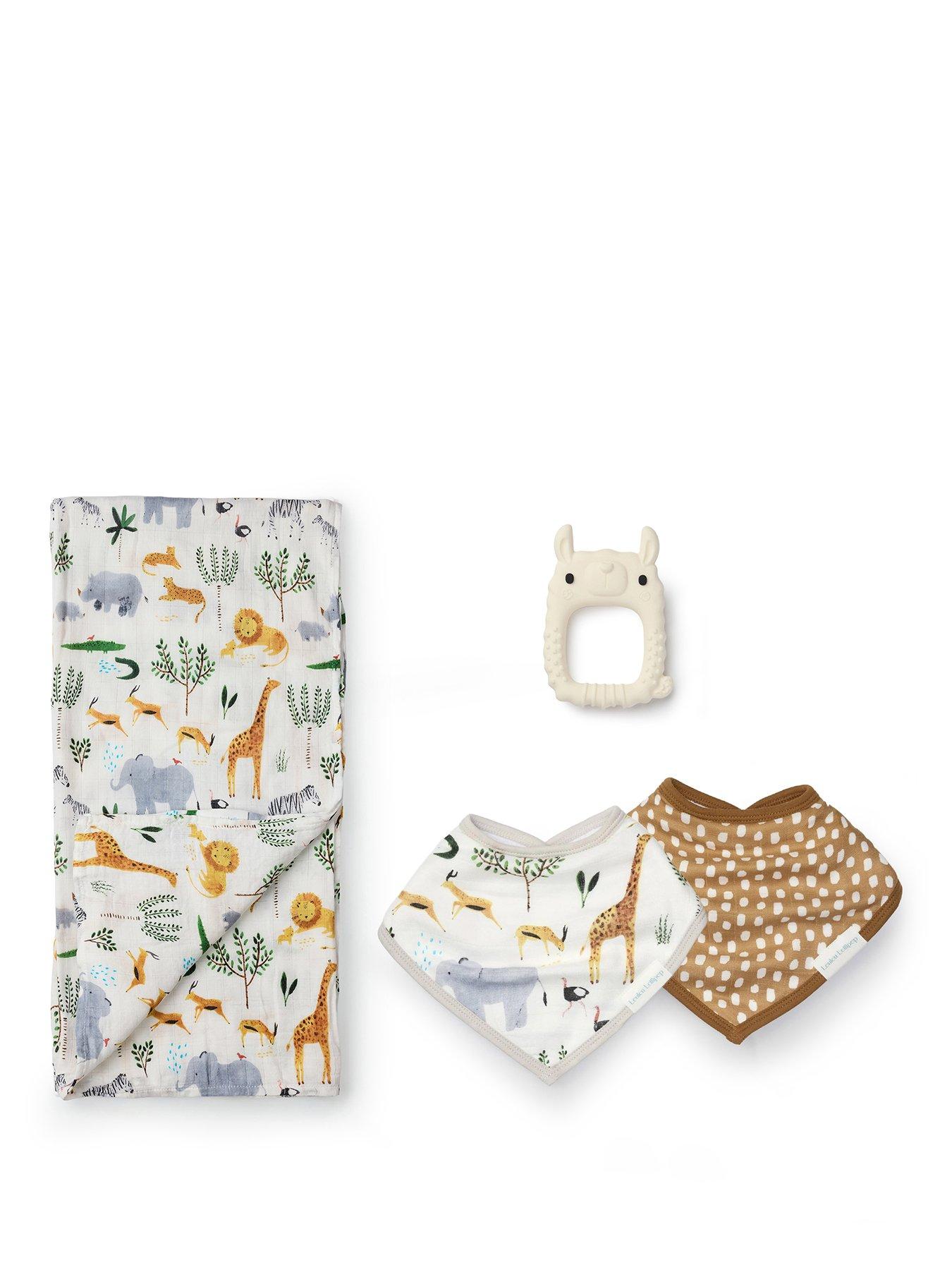 Image 2 of 7 of Lou Lou Lollipop Swaddle Bundle - Safari Jungle