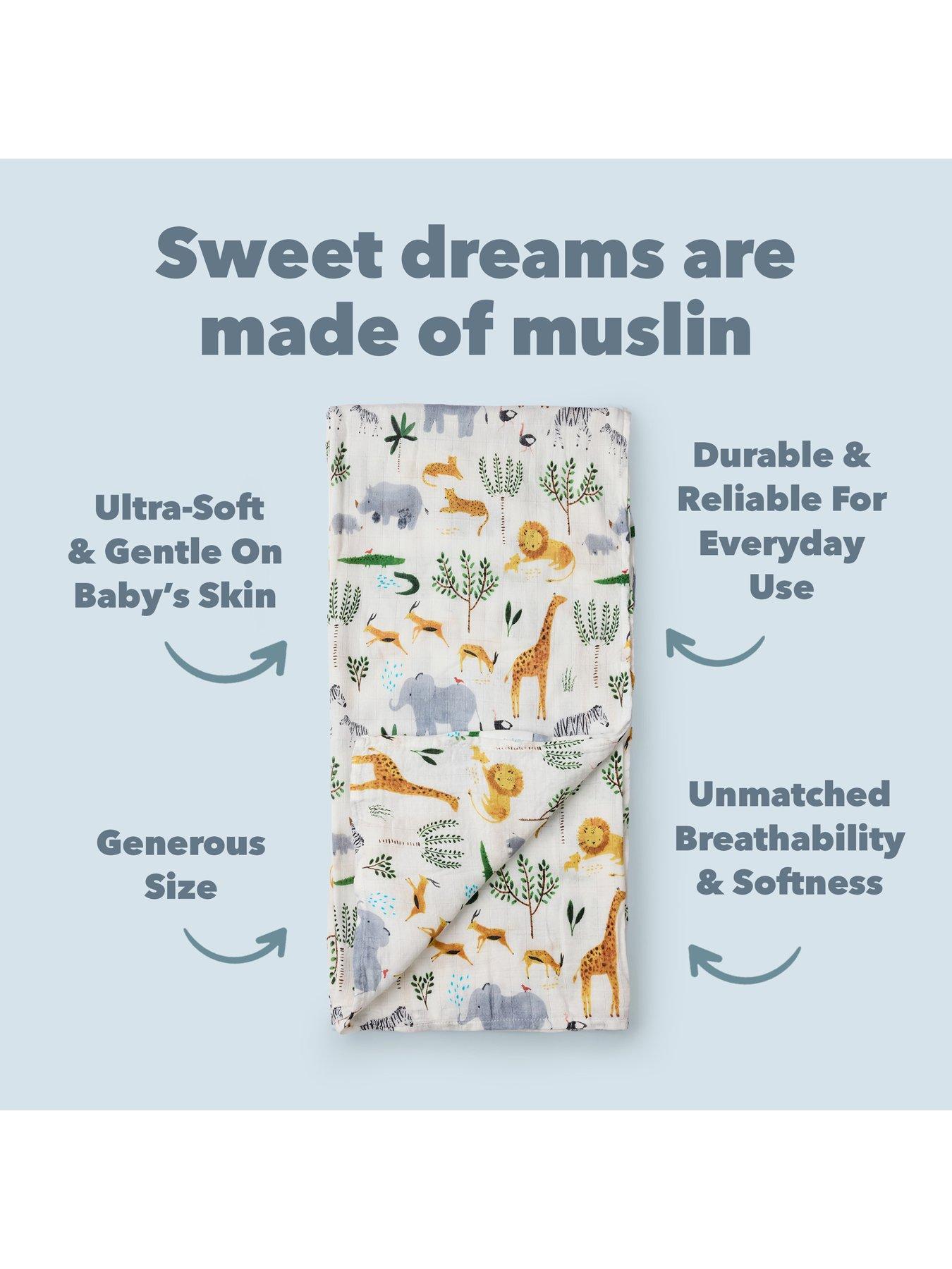 Image 3 of 7 of Lou Lou Lollipop Swaddle Bundle - Safari Jungle