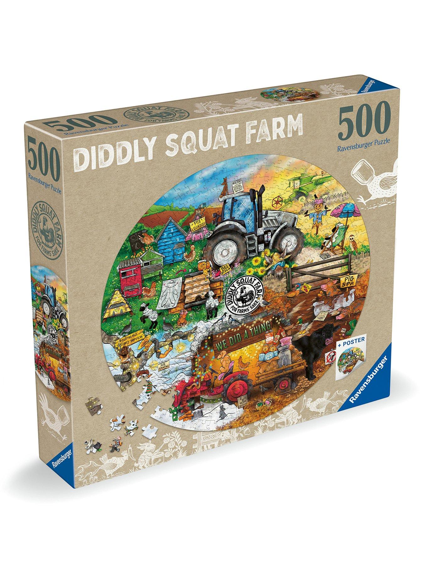 Image 1 of 7 of Ravensburger Diddly Squat Farm, Circular 500pc
