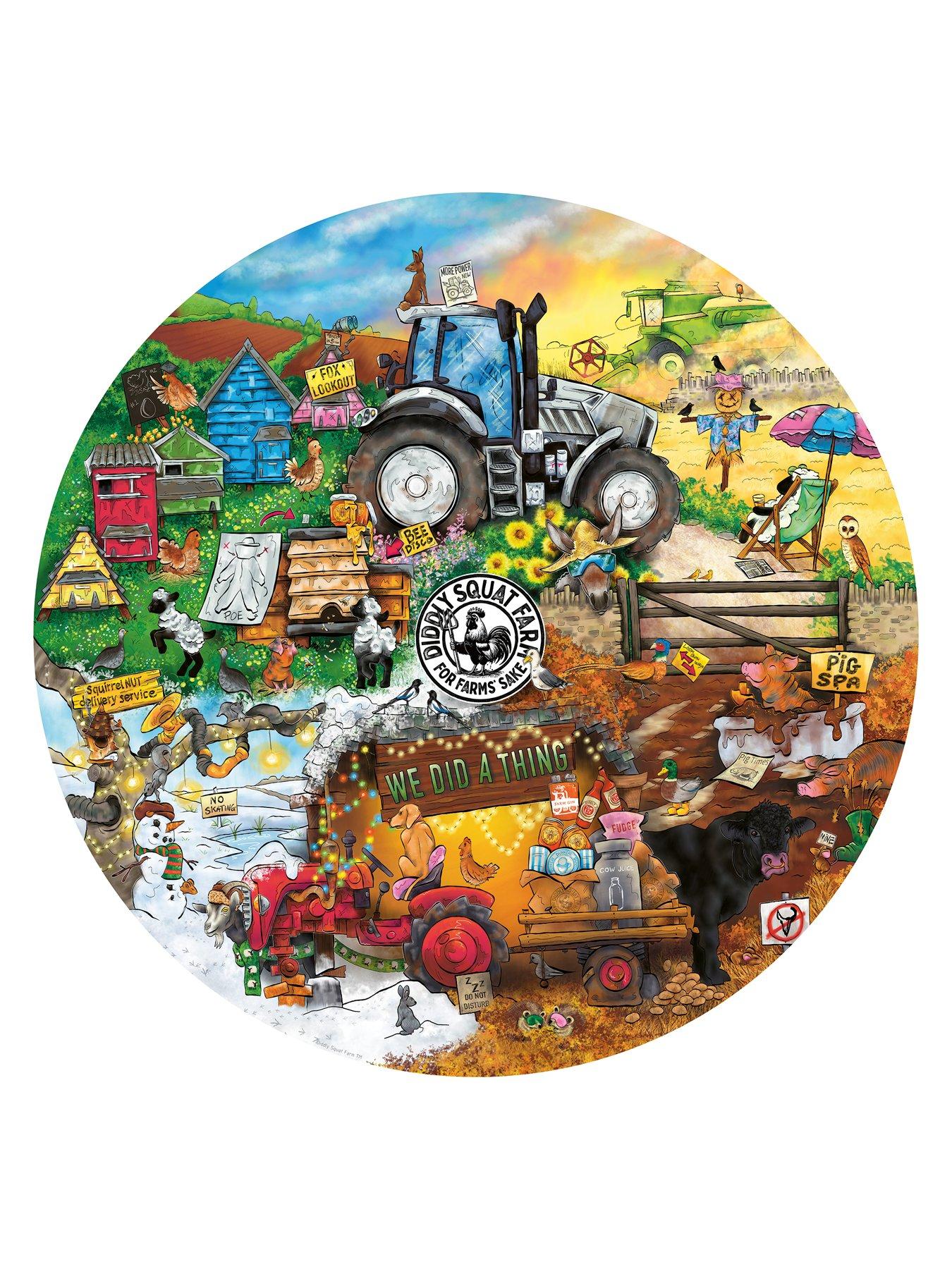Image 2 of 7 of Ravensburger Diddly Squat Farm, Circular 500pc