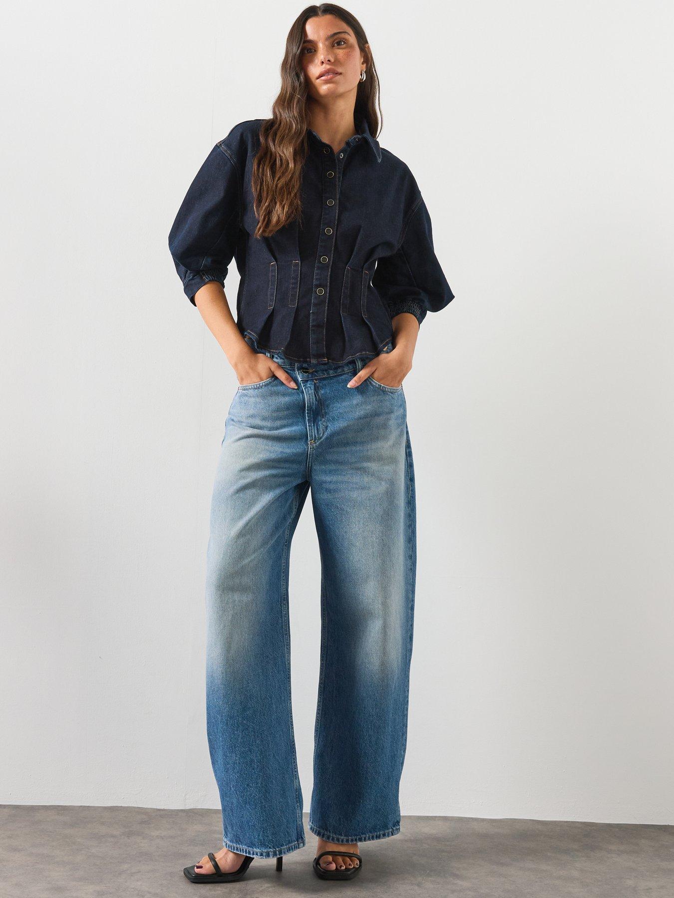 Image 3 of 5 of AllSaints Nancy Denim Shirt