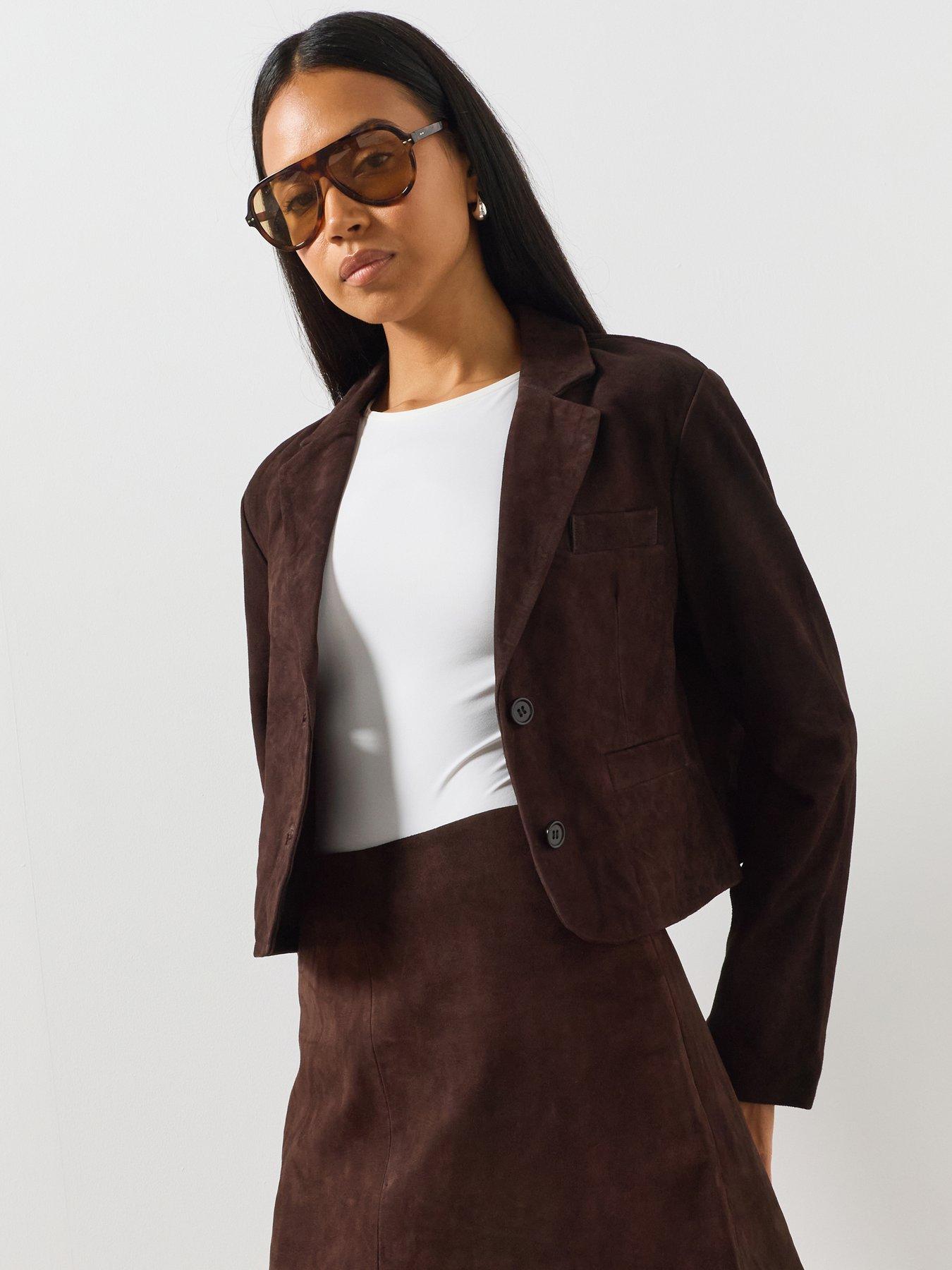 AllSaints Apton Suede Blazer