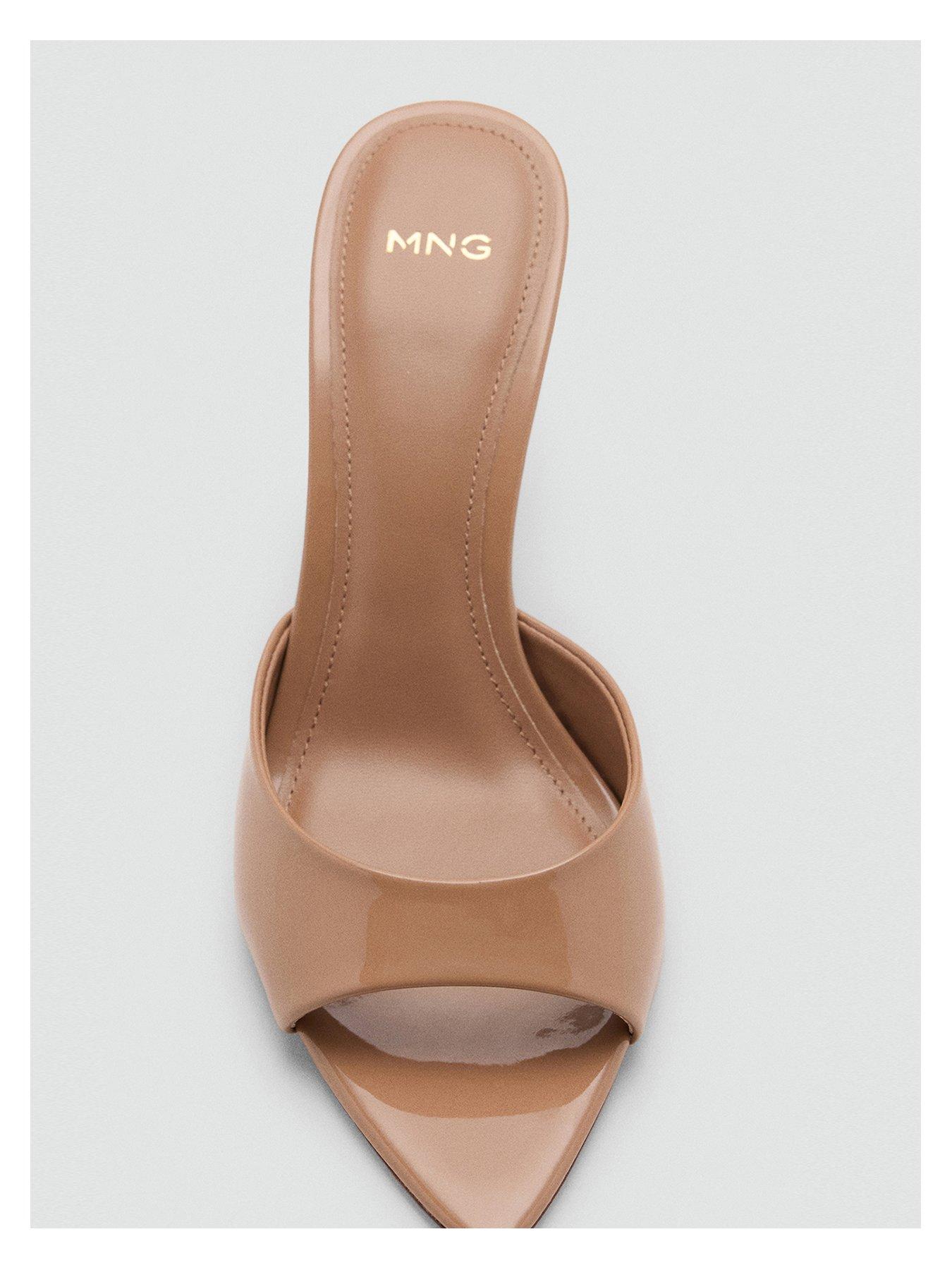 Image 4 of 4 of Mango Pointed Heel Sandals - Pastel Pink
