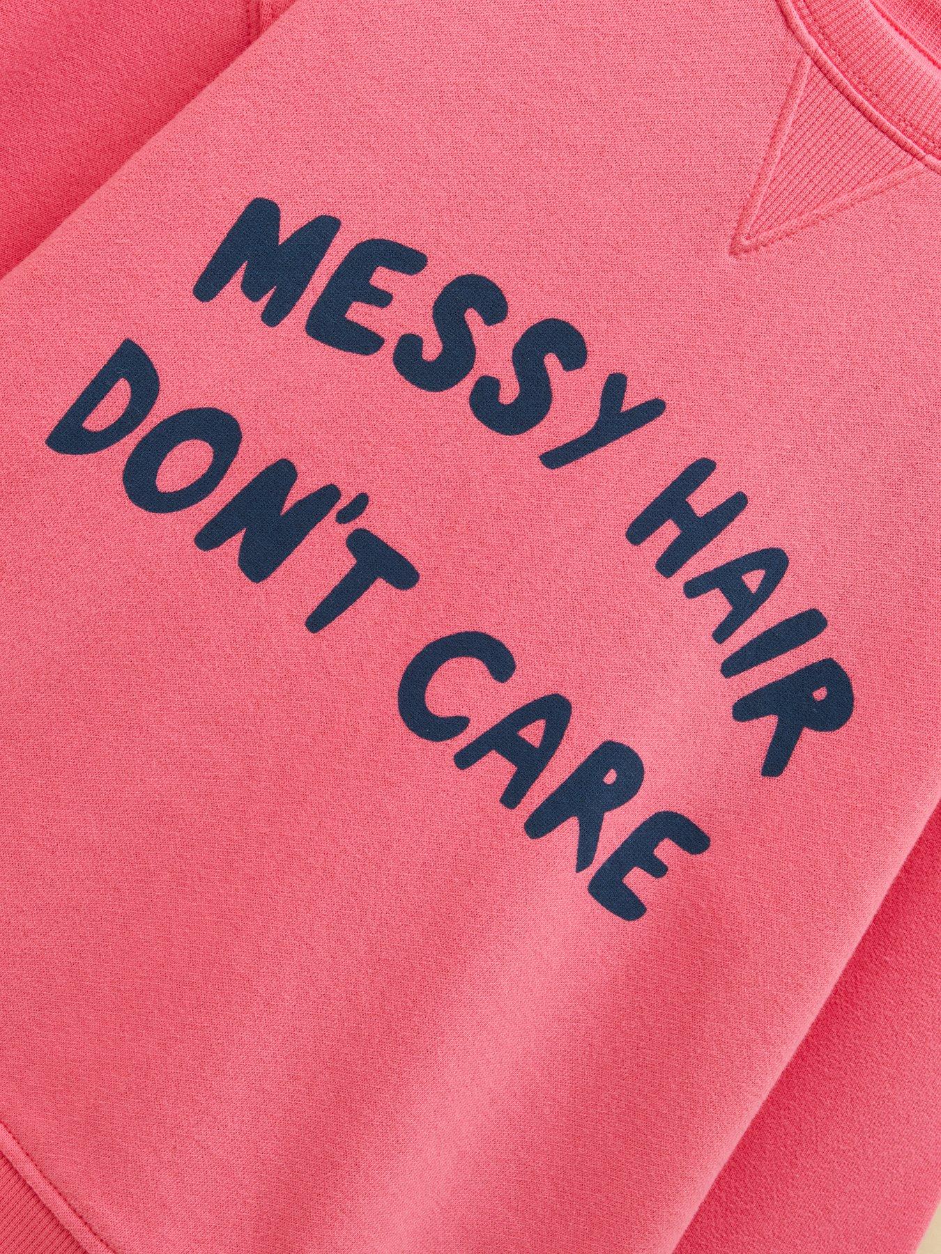 Image 3 of 5 of Joules Girls Sundaze Messy Hair Sweat - Pink