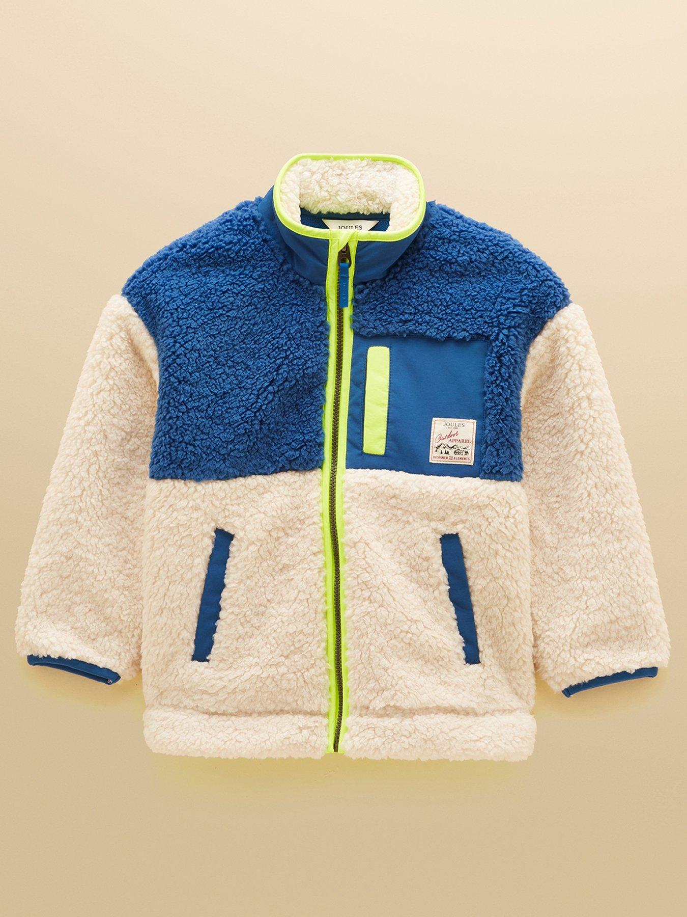 Image 1 of 5 of Joules Boys Billy Full Zip Fleece Jacket - Cream