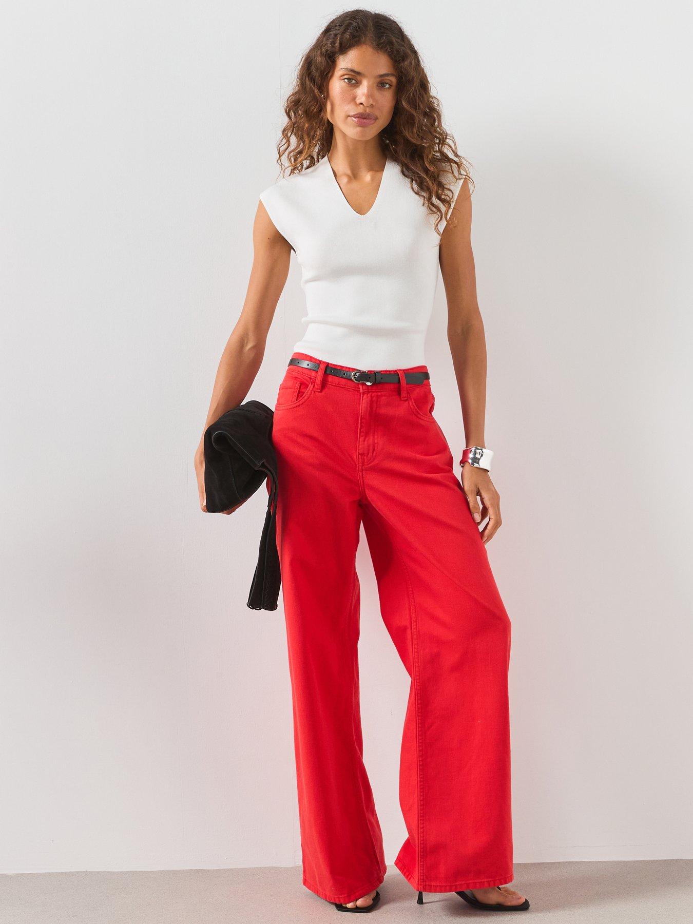 Image 3 of 6 of Mango Fine Knit V-Neck Top - White