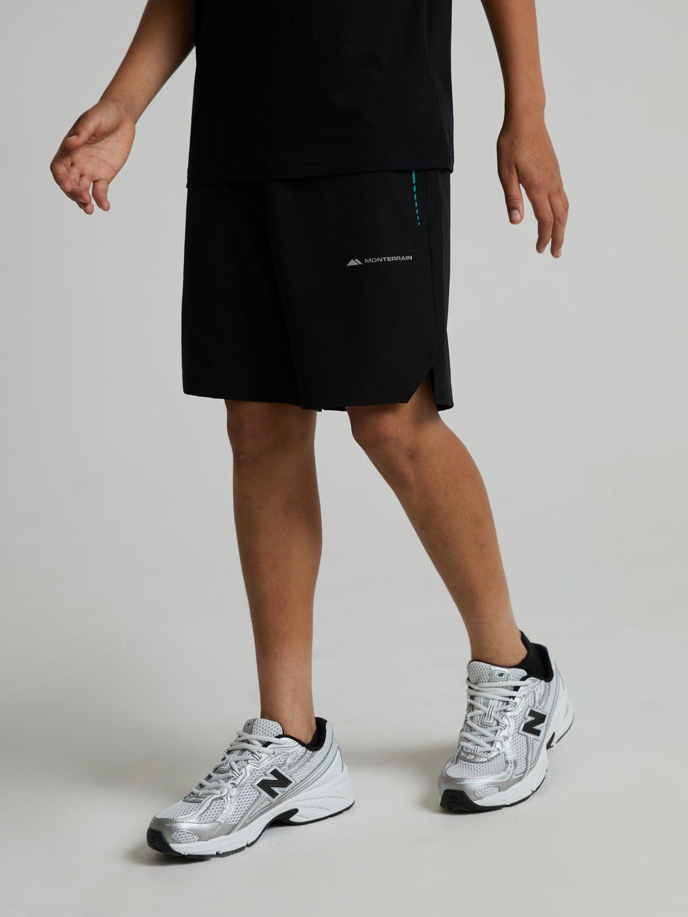 Monterrain Junior Abyss Woven Running Short - Black