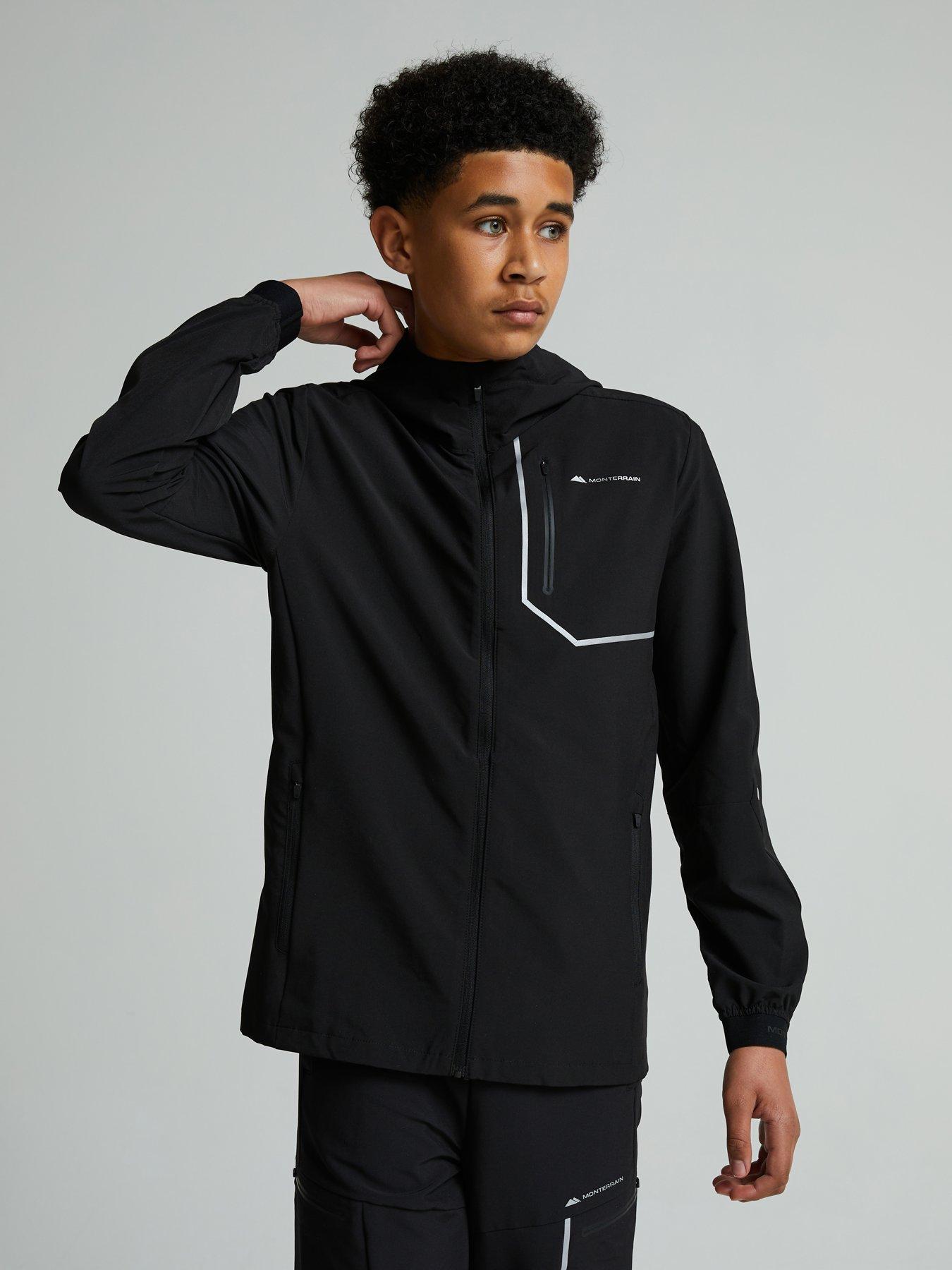 Monterrain Junior Ramble 3.0 Woven Running Jacket - Black