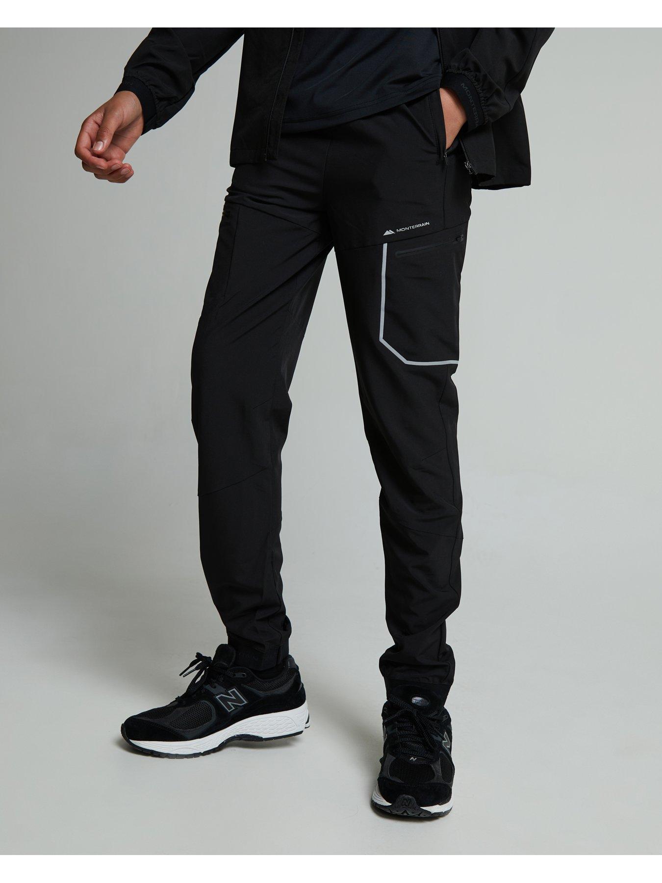 Monterrain Junior Ramble 3.0 Woven Running Pant - Black