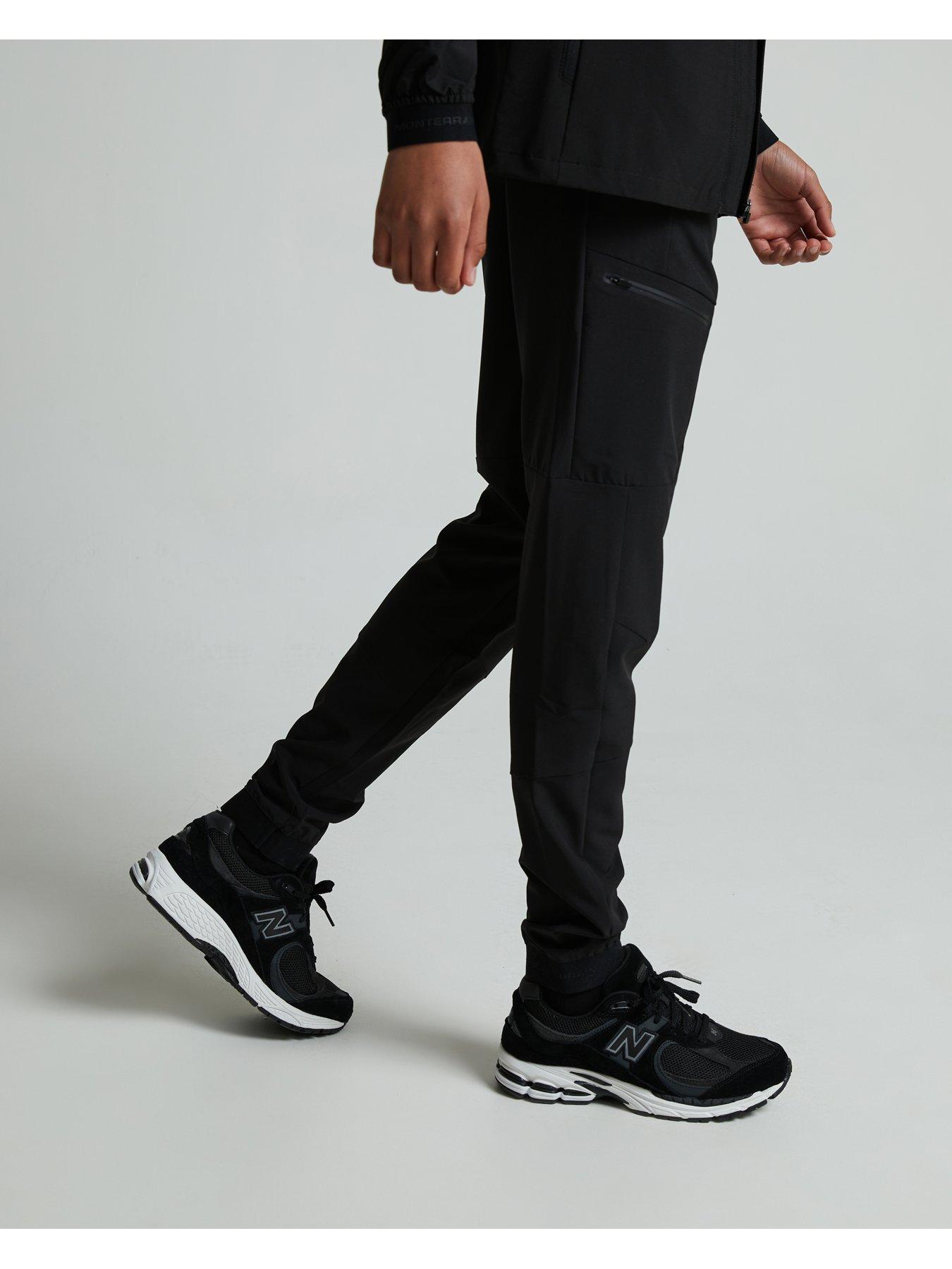 Image 4 of 5 of Monterrain Boys Ramble 3.0 Stretch Woven Running Pants - Black
