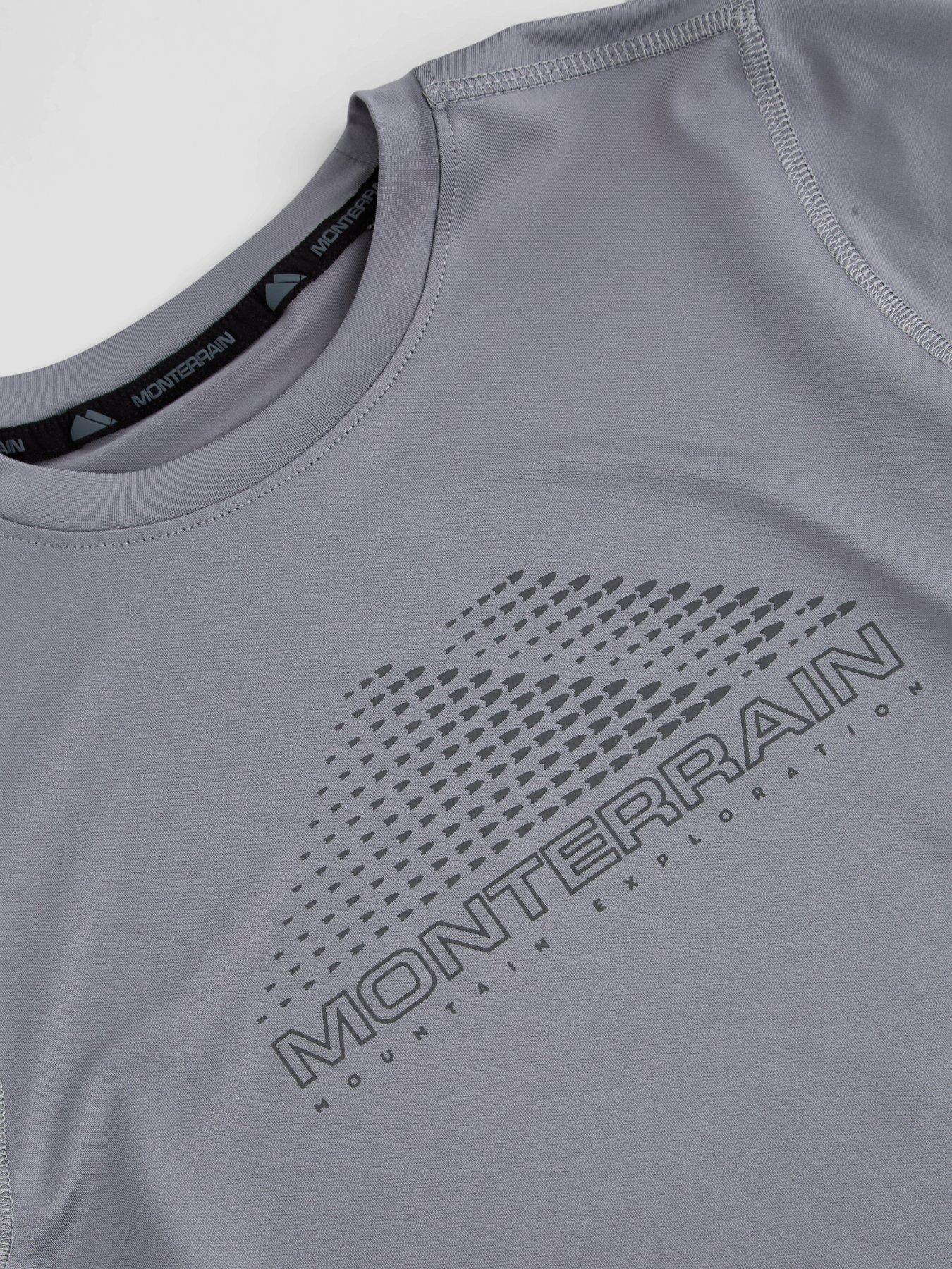 Image 4 of 4 of Monterrain Boys Swift 2.0 Stretch Graphic T-Shirt - Grey