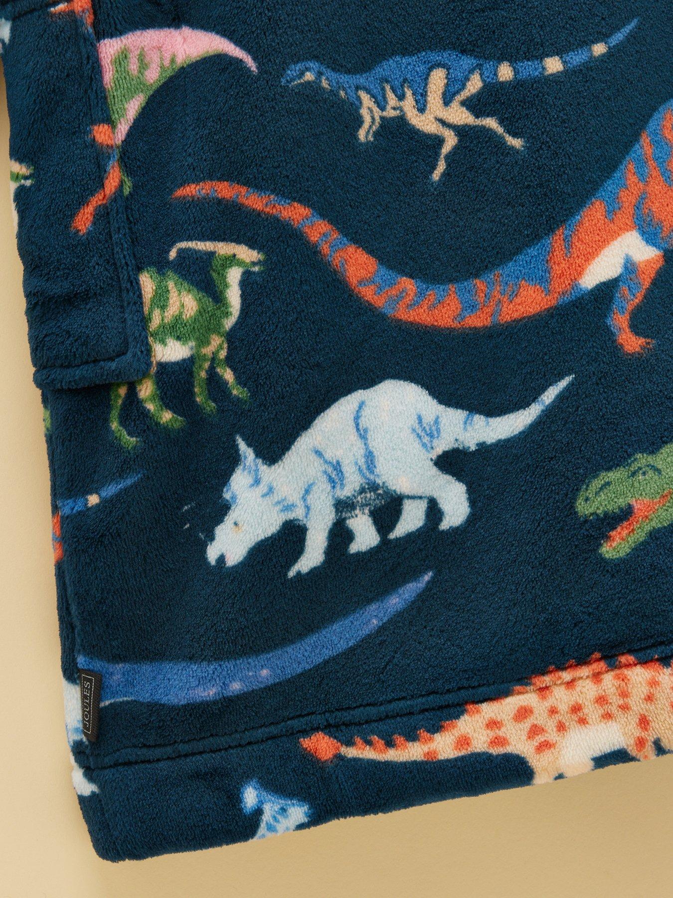 Image 4 of 5 of Joules Boys Dino Dressing Gown - Navy