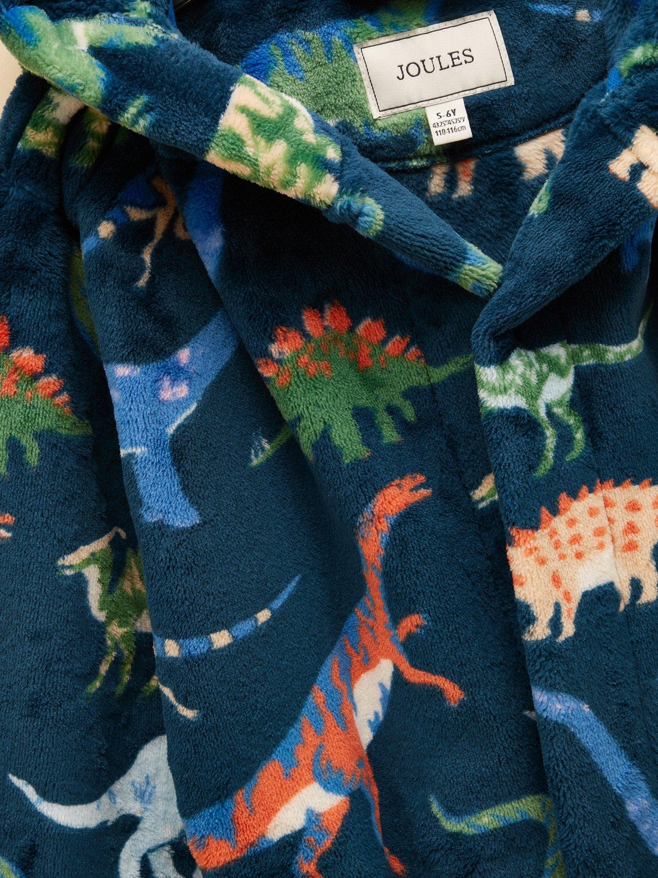 Image 5 of 5 of Joules Boys Dino Dressing Gown - Navy