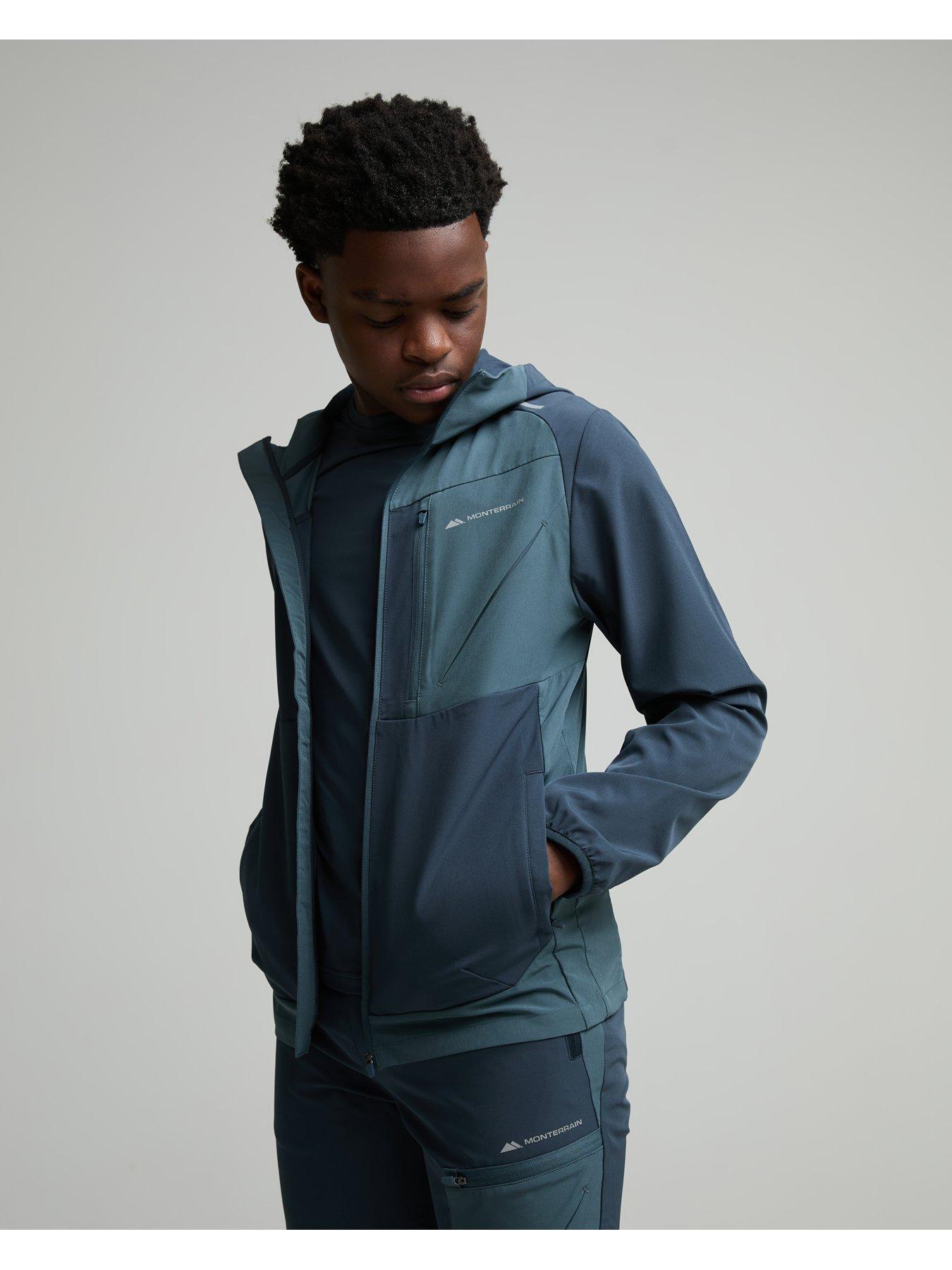 Image 4 of 5 of Monterrain Boys Deflect 2.0 Stretch Woven Zip-Through Hood Jacket - Dark Grey