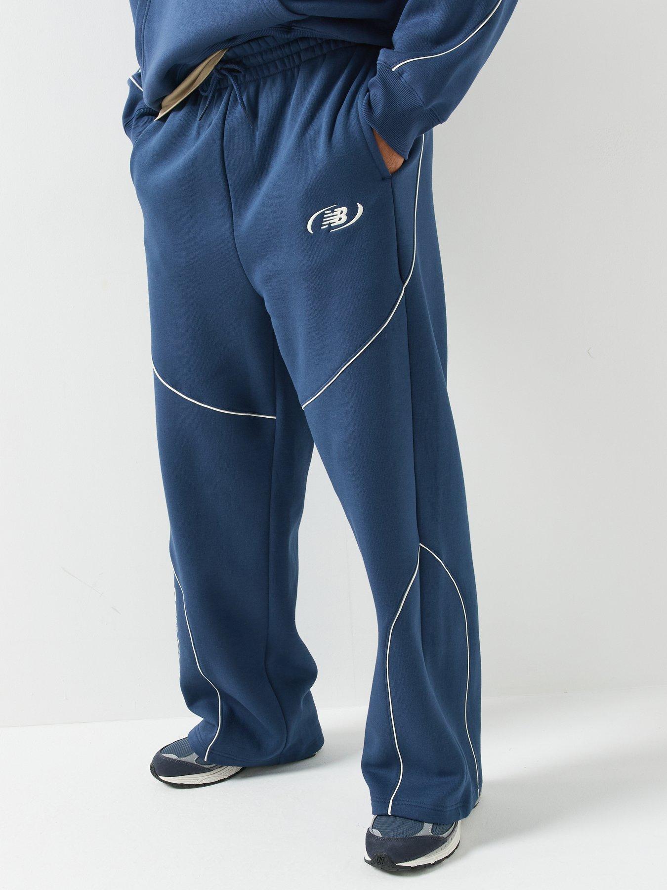 New Balance Mens Trackside Fleece Pant - Navy