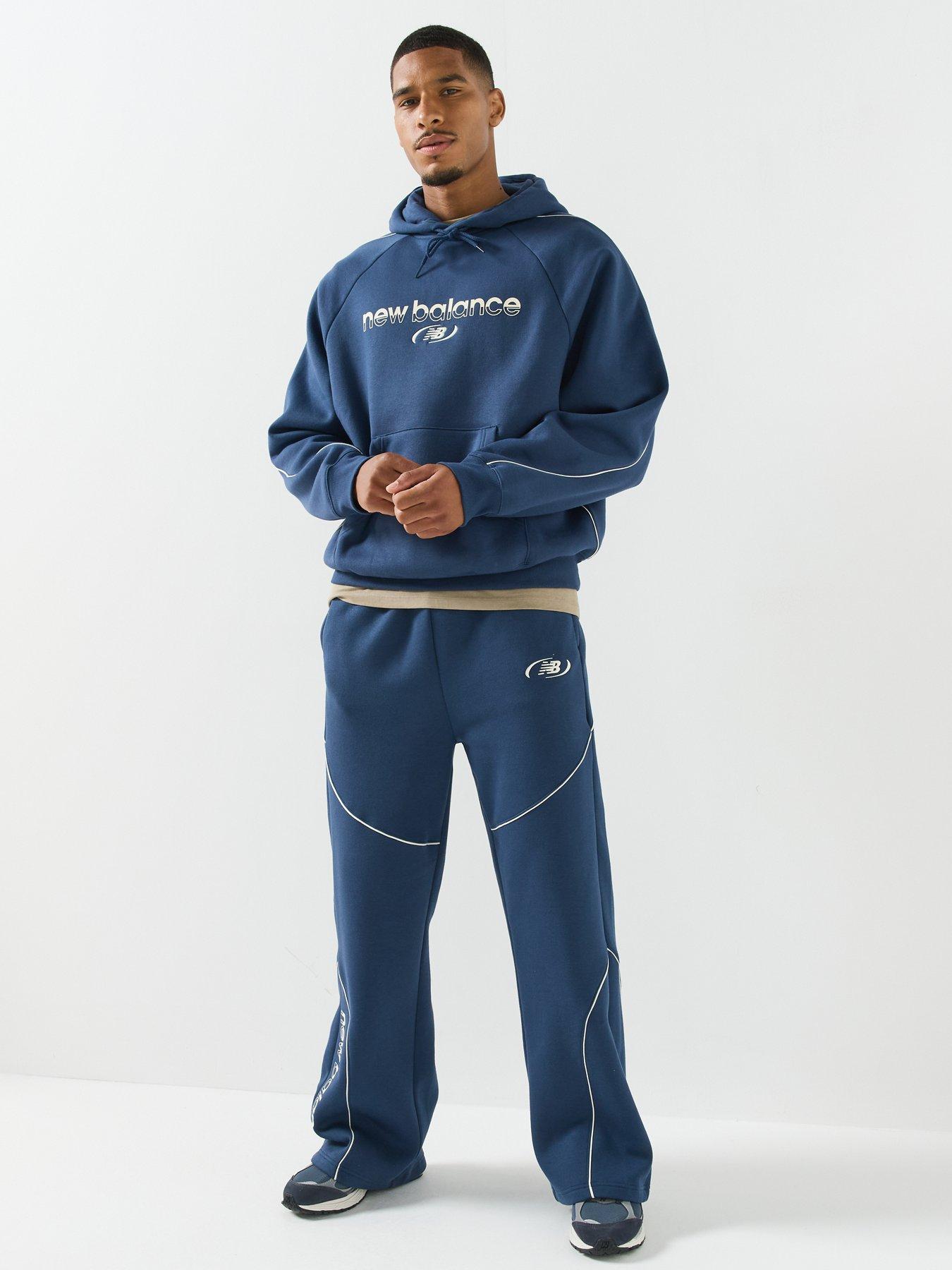 Image 3 of 6 of New Balance Mens Trackside Fleece Pant - Navy