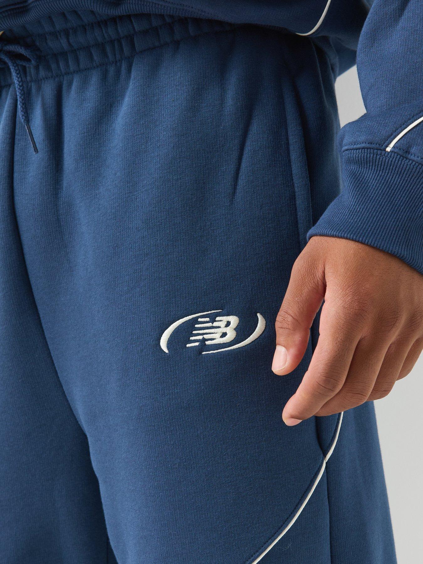 Image 5 of 6 of New Balance Mens Trackside Fleece Pant - Navy