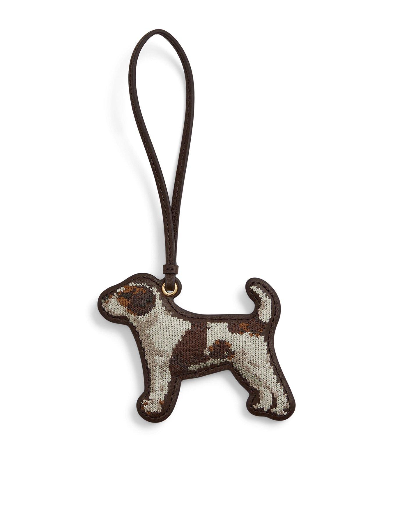 Image 1 of 3 of Lauren by Ralph Lauren Jack Russel Small Bag Charm - Brown
