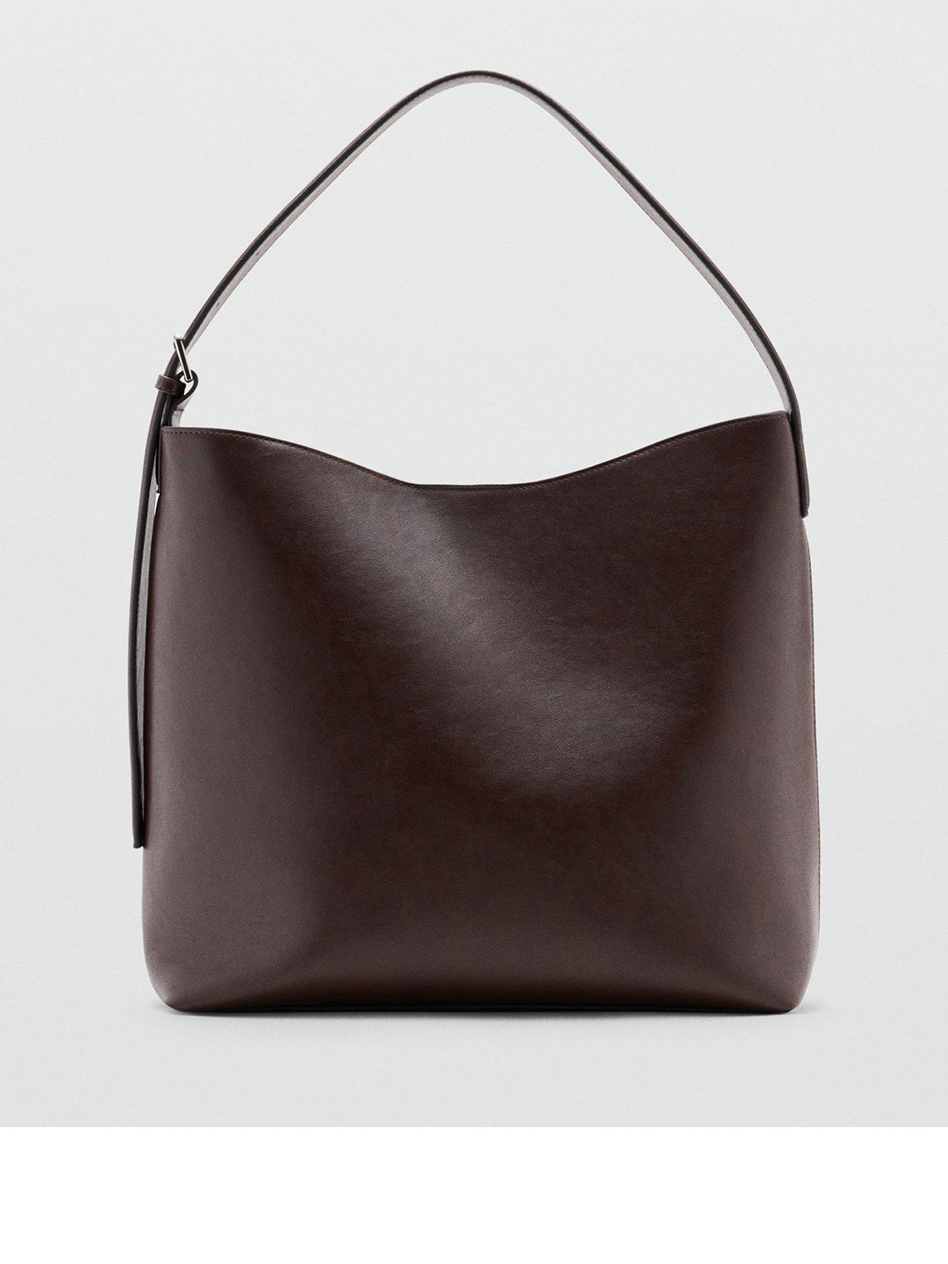 Image 1 of 3 of Mango Bucket Bag With Buckle - Brown