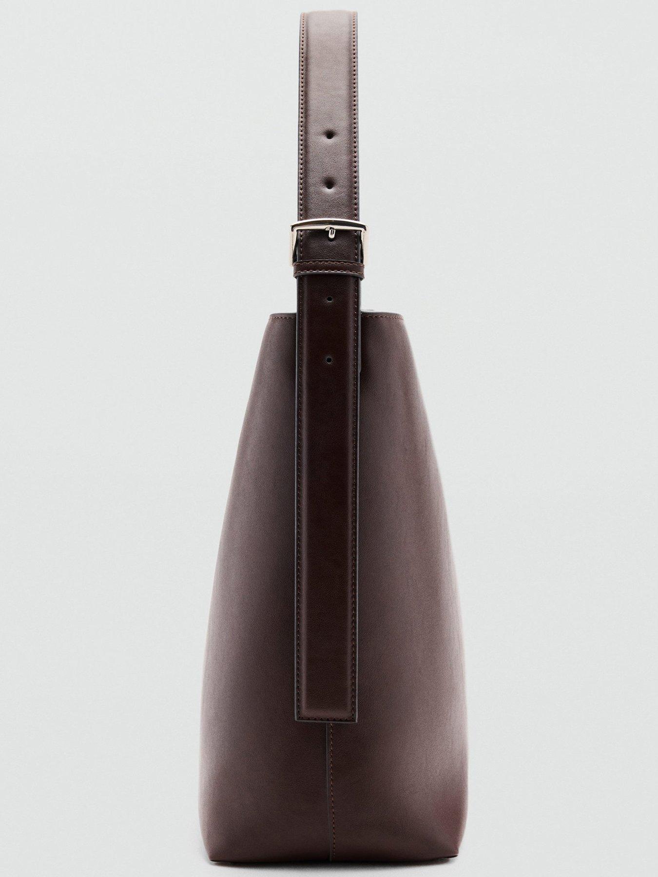 Image 2 of 3 of Mango Bucket Bag With Buckle - Brown