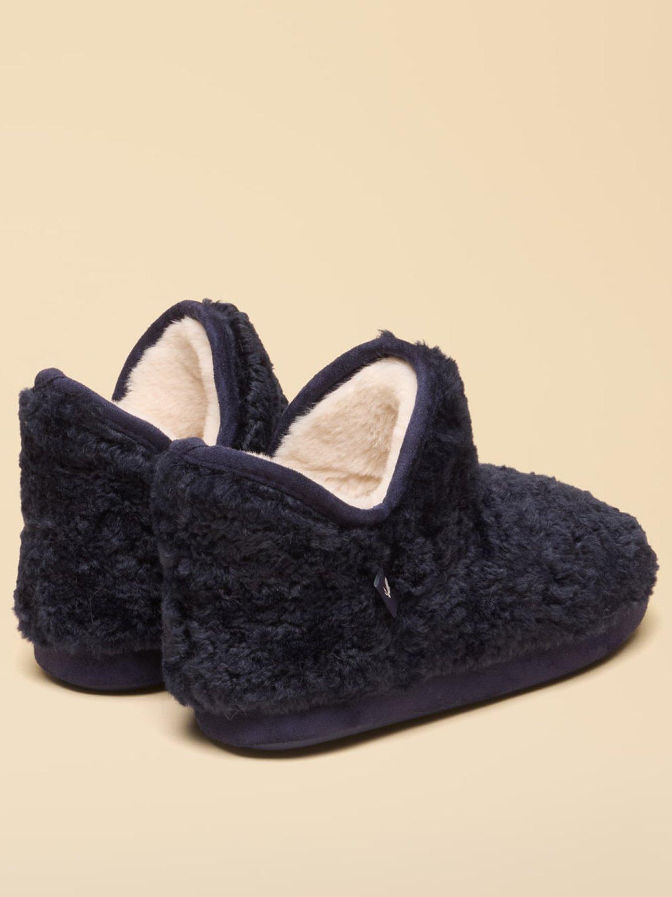 Image 3 of 6 of Joules Boys Teddy Lined Slip-On Slipper Boots - Navy
