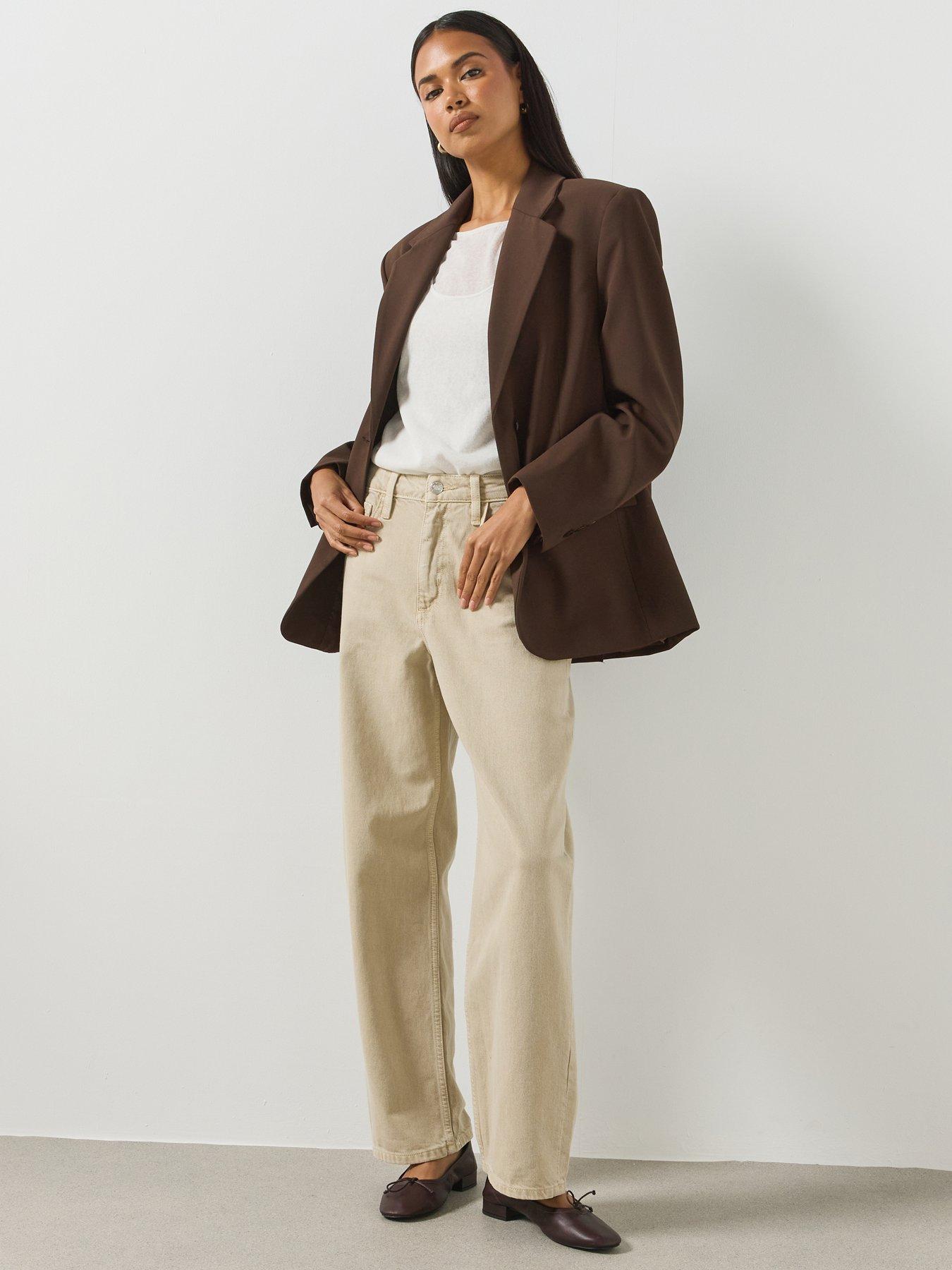 Image 5 of 6 of Mango High-rise Balloon Jeans - Brown
