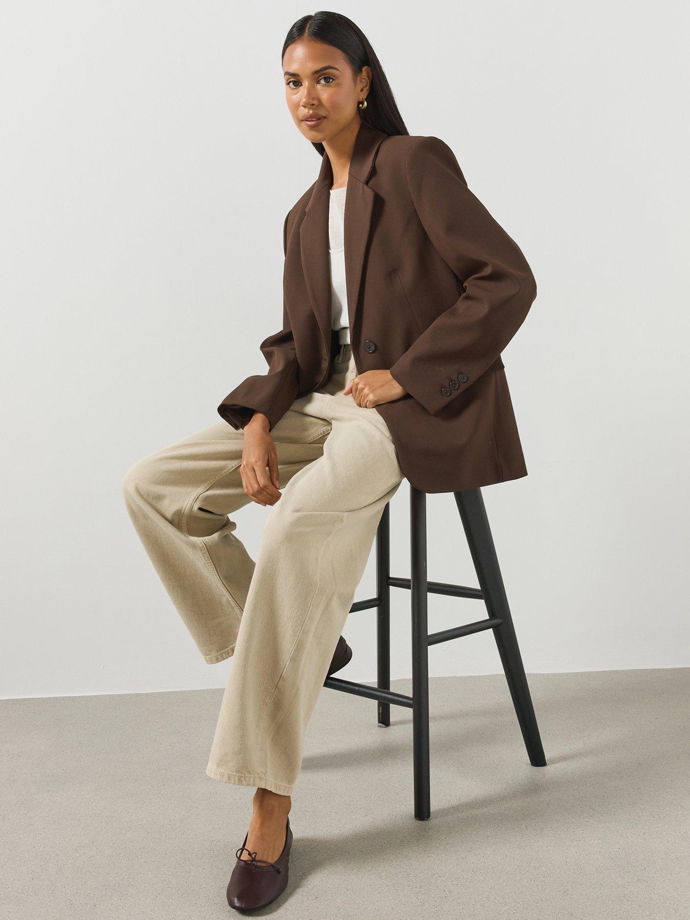 Image 6 of 6 of Mango High-rise Balloon Jeans - Brown