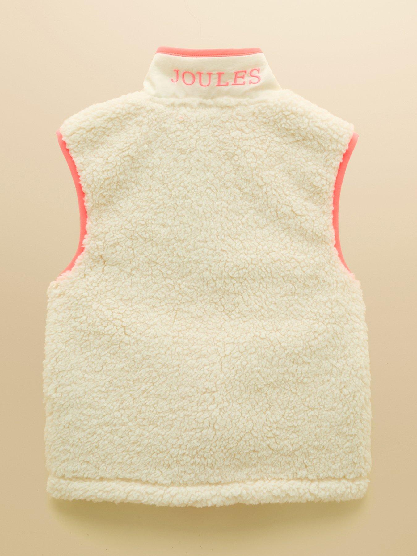 Image 2 of 4 of Joules Girls Tilly Fleece Gilet - Cream